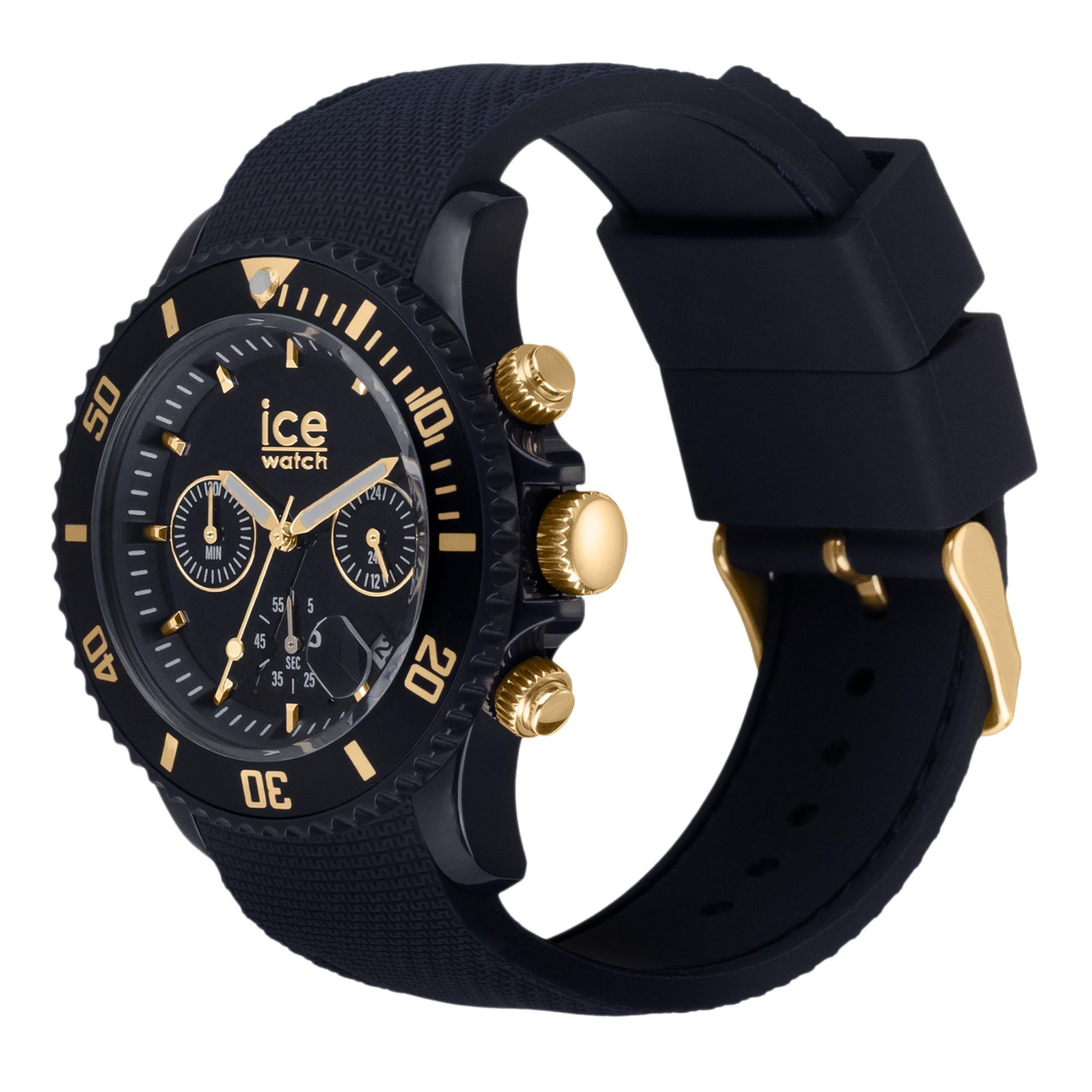 ICE Watch ICE Chrono Dark Blue Dial Silicone Strap Watch 021601