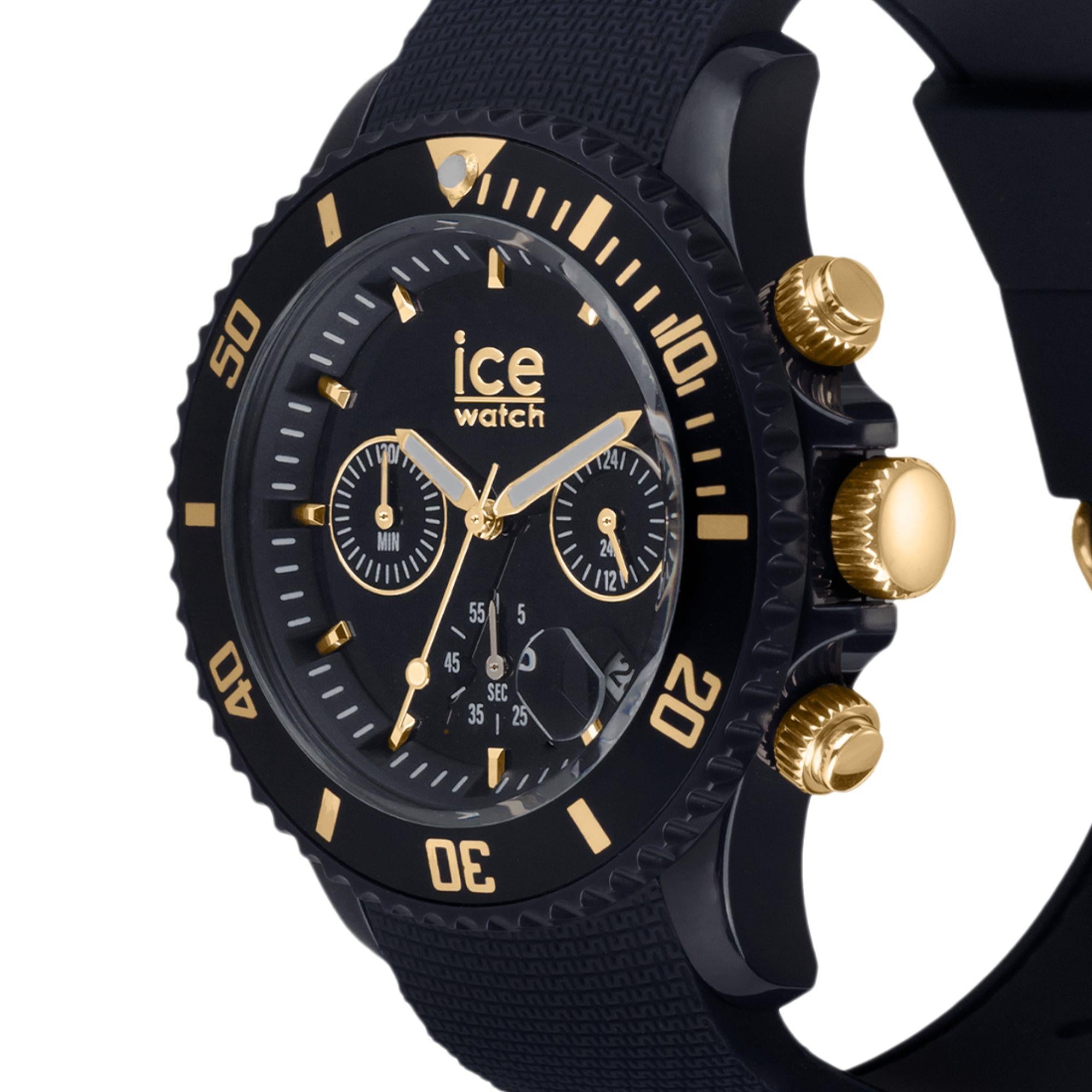 ICE Watch ICE Chrono Dark Blue Dial Silicone Strap Watch 021601