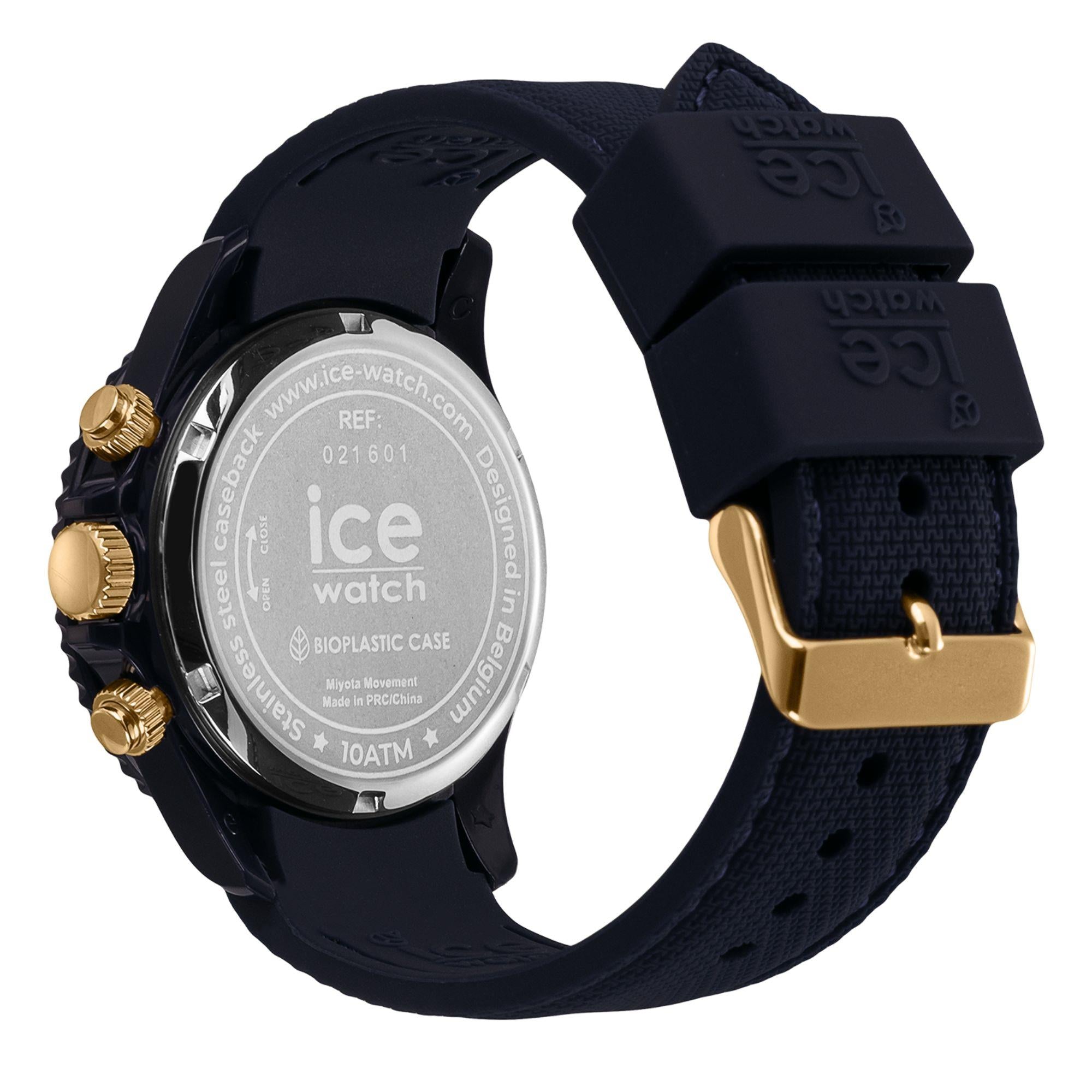 ICE Watch ICE Chrono Dark Blue Dial Silicone Strap Watch 021601