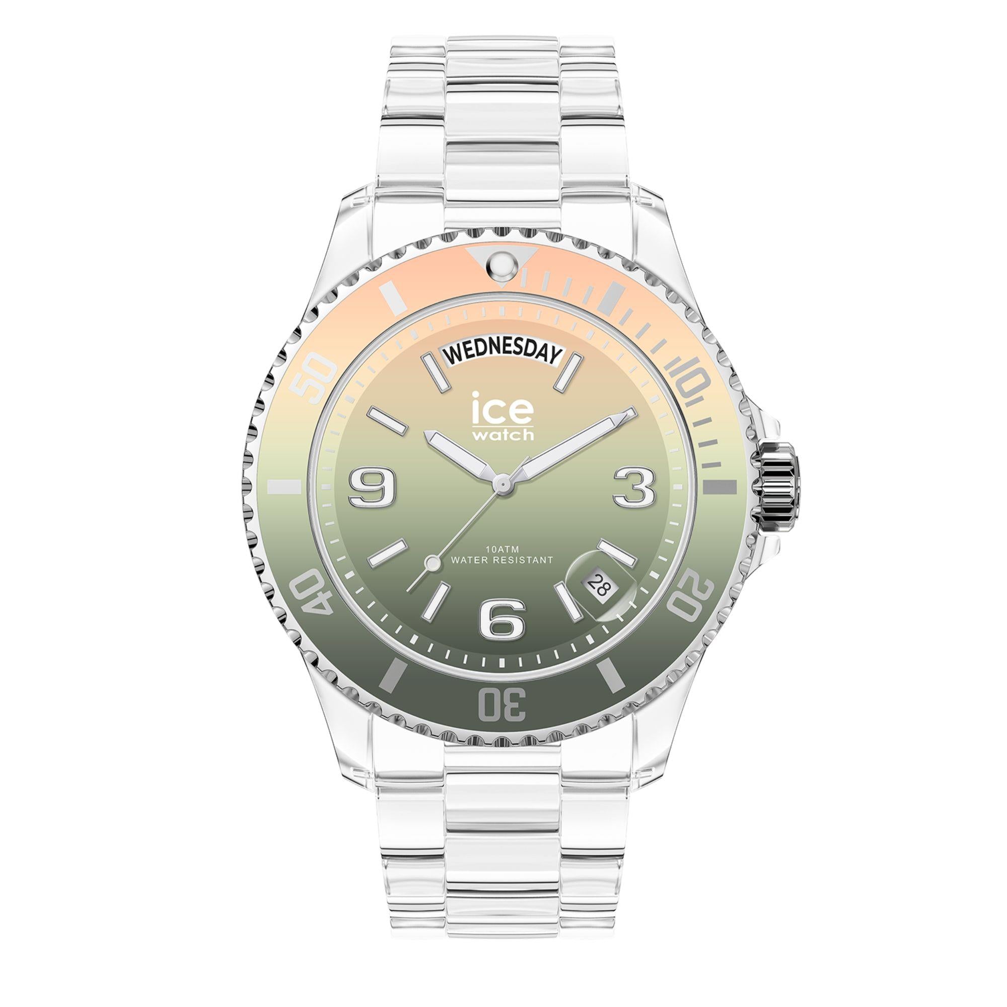 ICE Watch ICE Clear Sunset Multicolor Dial Plastic Strap Watch 021438
