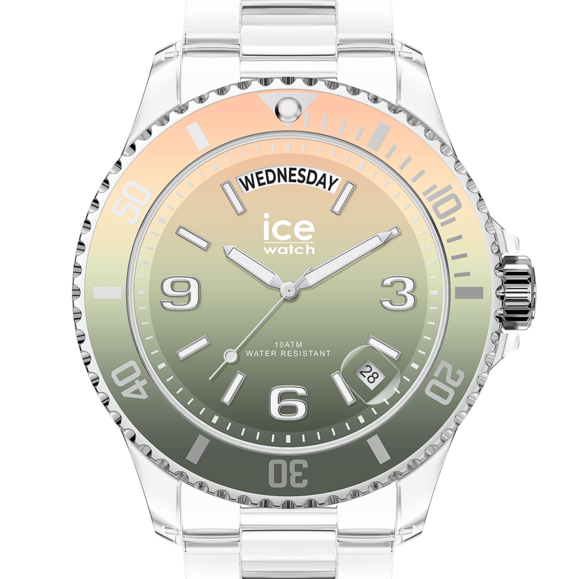 ICE Watch ICE Clear Sunset Multicolor Dial Plastic Strap Watch 021438