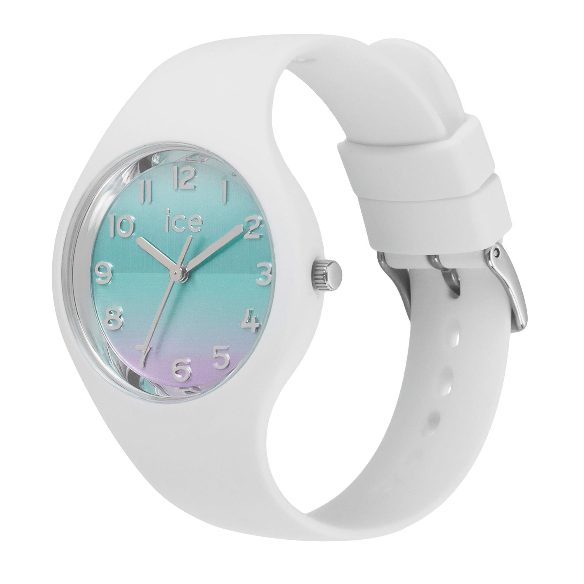 ICE Watch ICE Horizon Turquoise Numbers Blue Purple Gradient Dial Silicone Strap Watch 021356