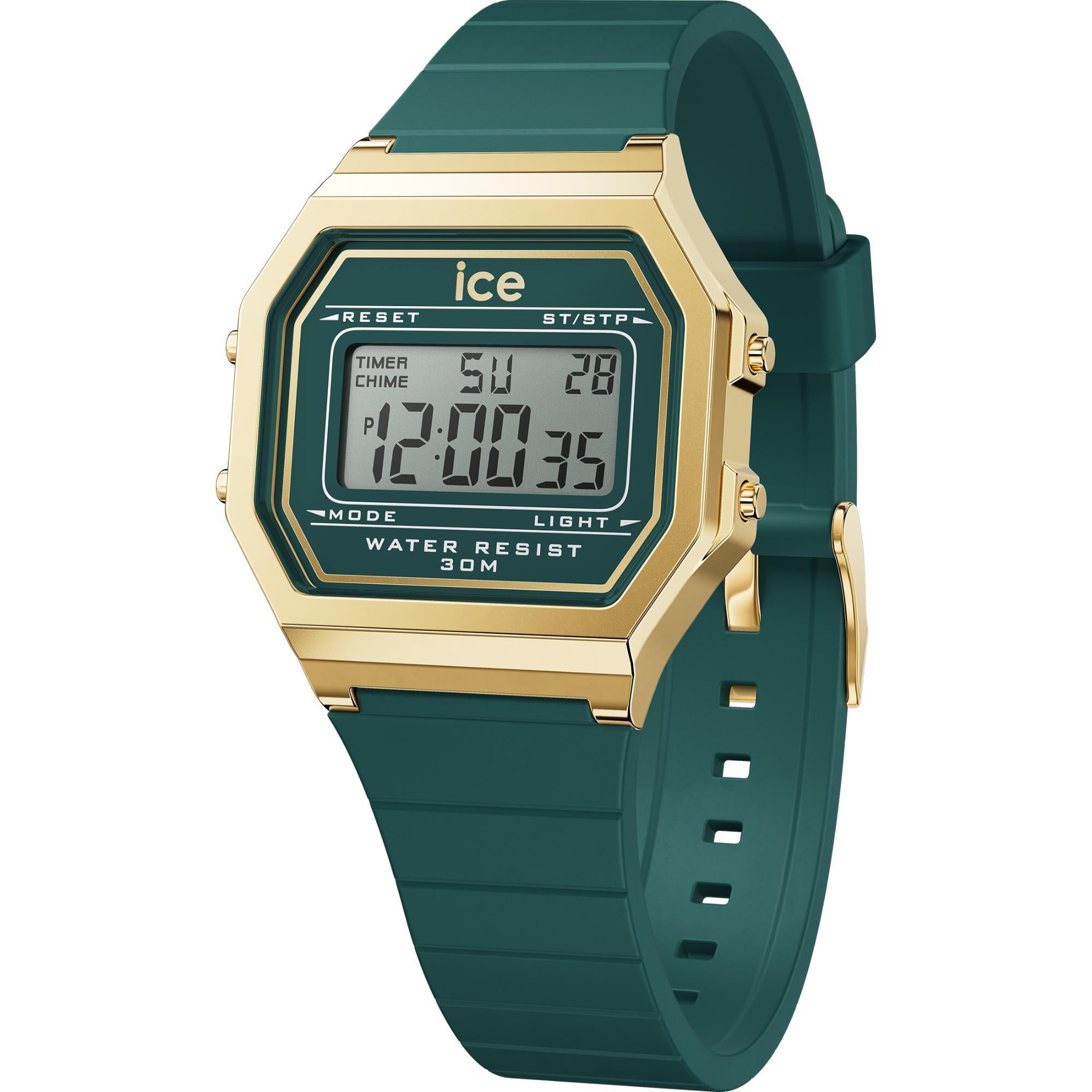 ICE Digit Retro Digital Verdigris Dial Small Strap Women’s Watch 022069