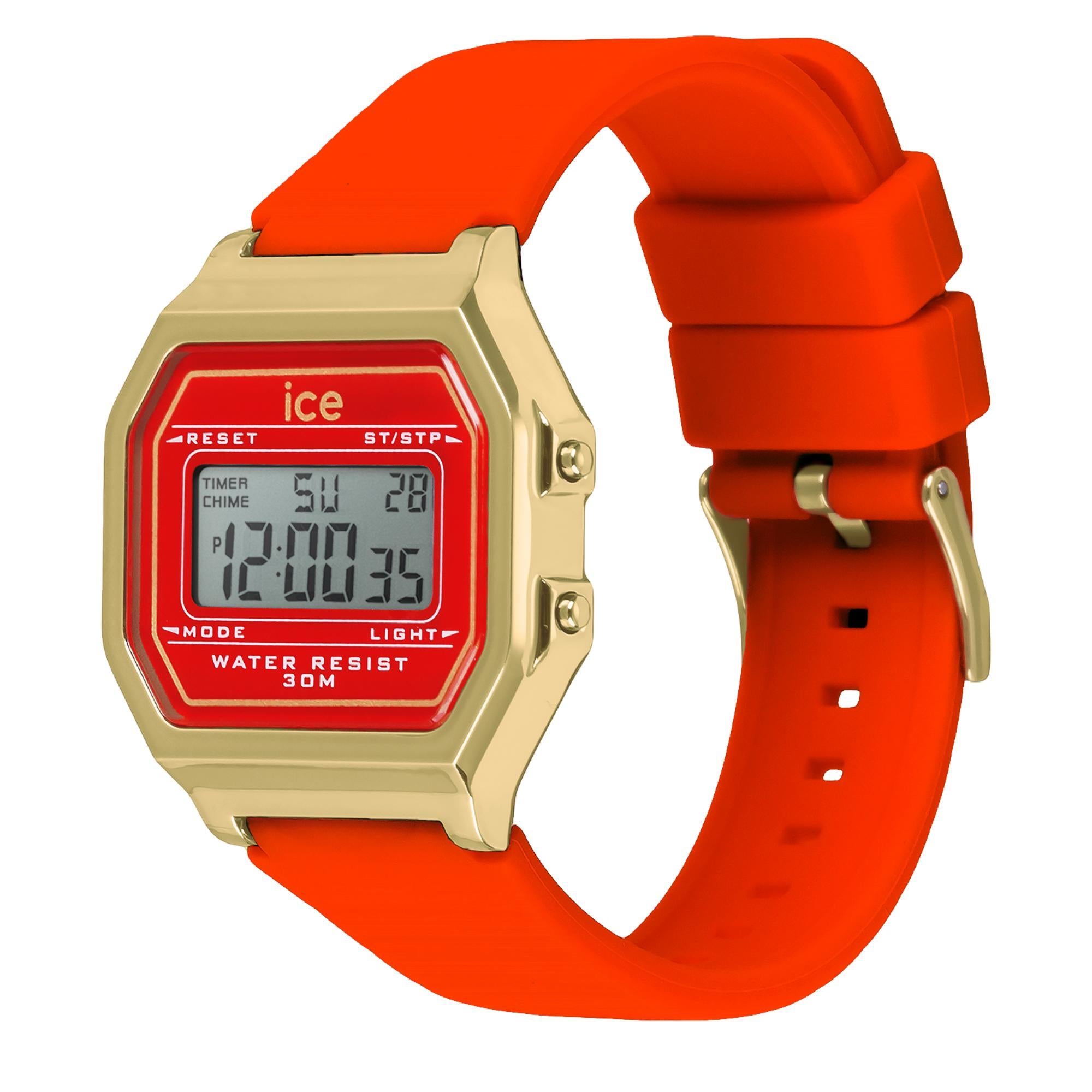 ICE Digit Retro Digital Red Passion Dial Small Strap Women’s Watch 022070