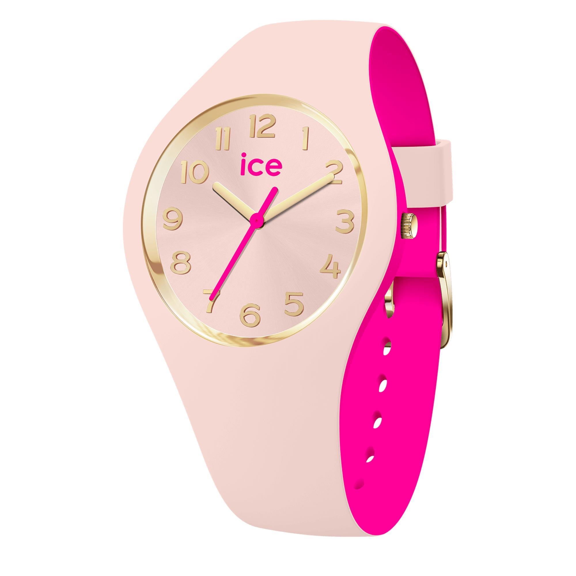ICE Duo Chic Pinky Duo 3H Silicone Strap Analog Women’s Watch S34 023275