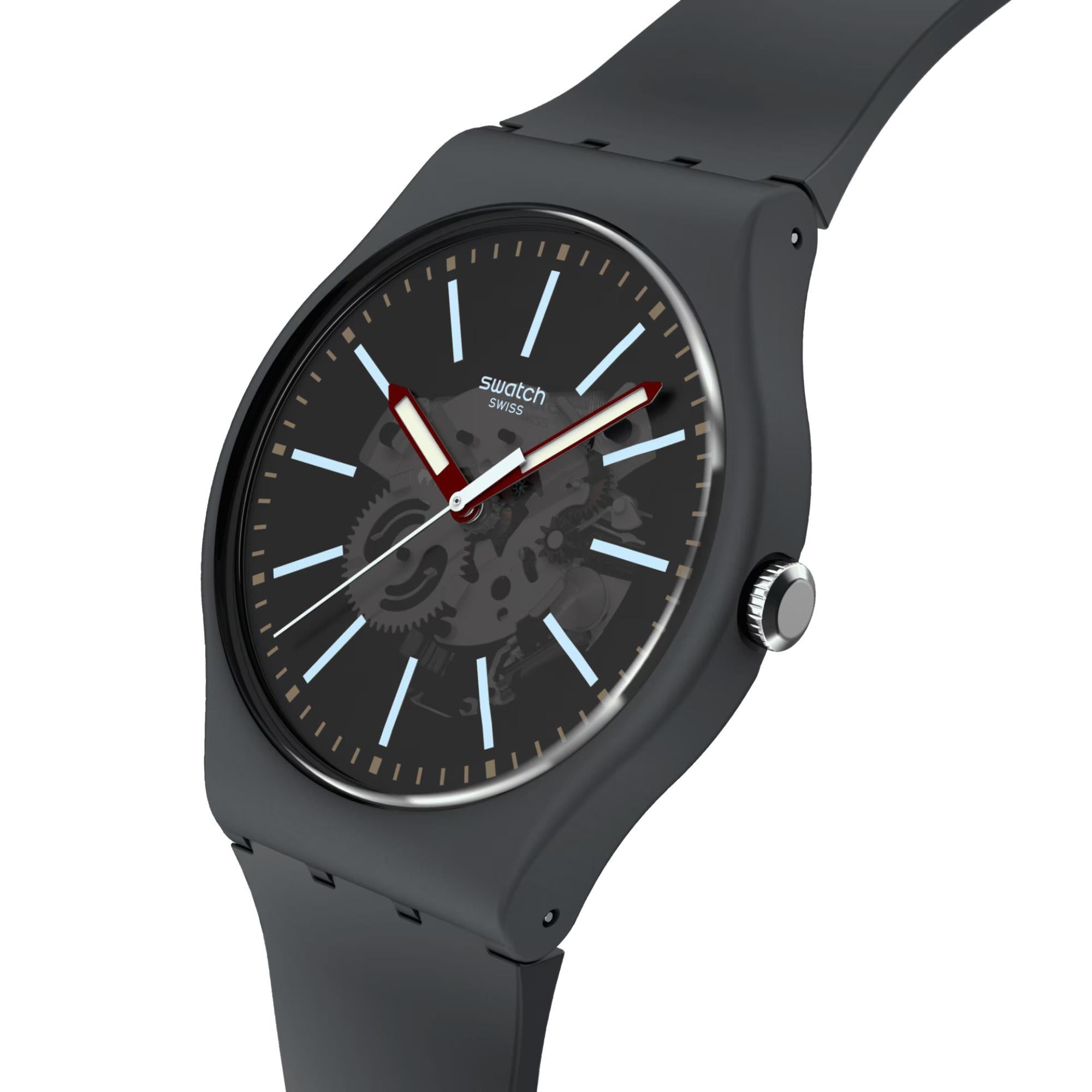 Swatch COBBLESTONE STREET Quartz Grey Dial Men’s Watch