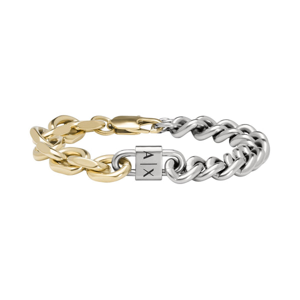 Armani Exchange Two-Tone Stainless Steel Chain Bracelet AXG0115710