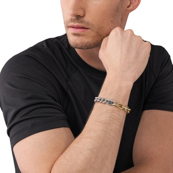 Armani Exchange Two-Tone Stainless Steel Chain Bracelet AXG0115710