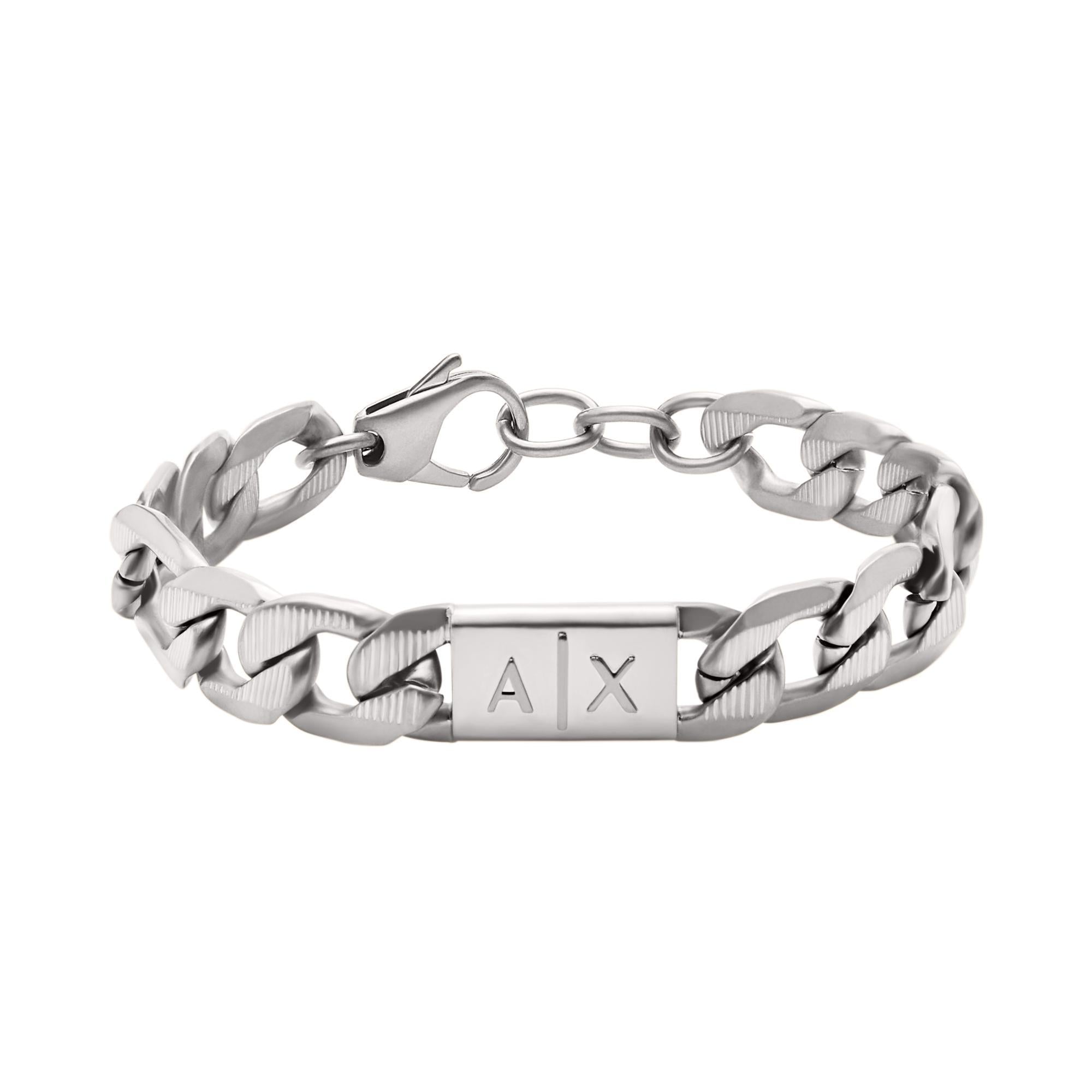 Armani Exchange Stainless Steel Chain Bracelet Men’s AXG0077040