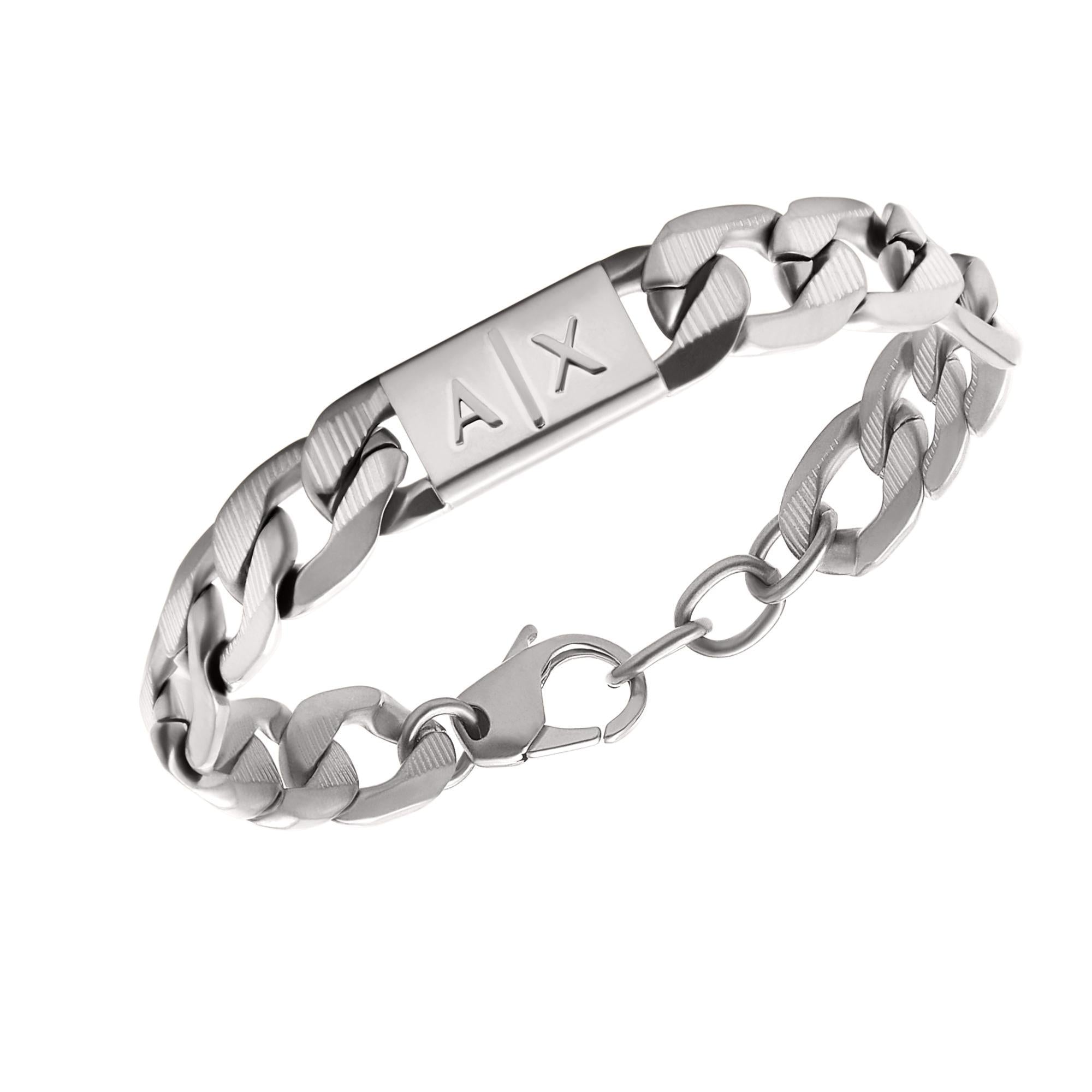 Armani Exchange Stainless Steel Chain Bracelet Men’s AXG0077040