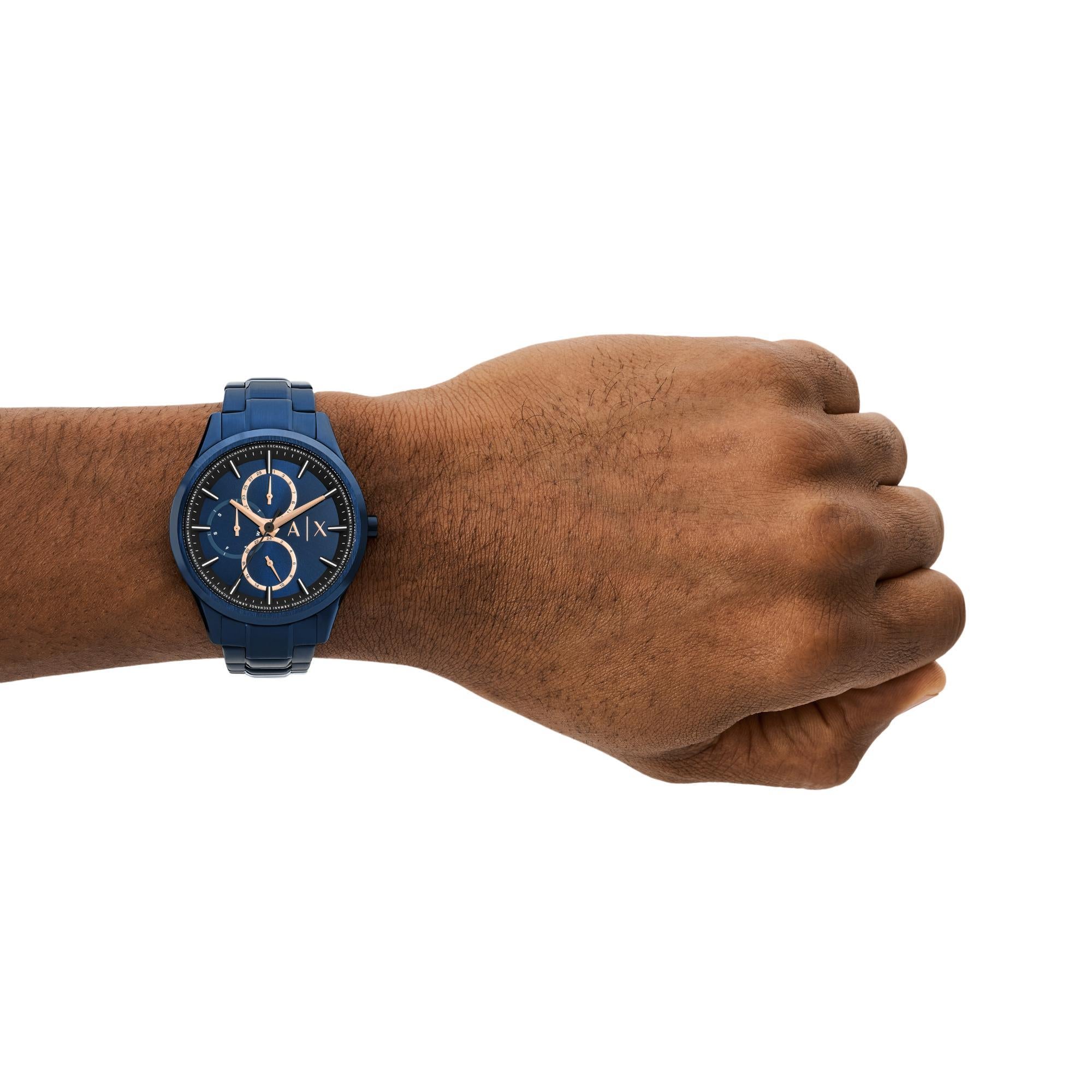 Armani Exchange Multifunction Blue Stainless Steel Navy Blue Dial Men’s Watch AX1881