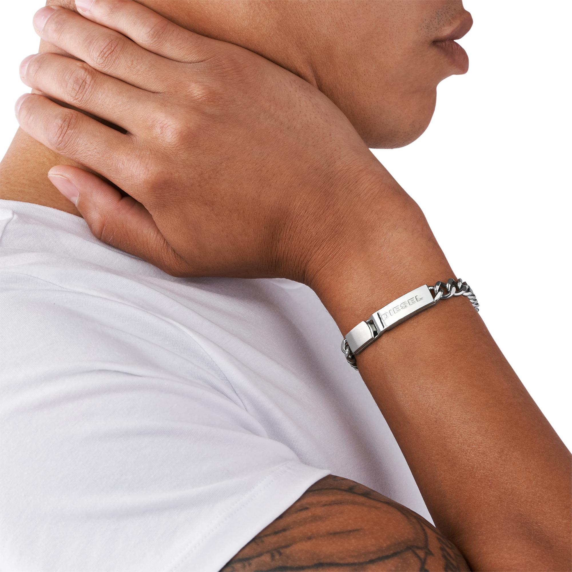 Diesel Stacked Stainless-Steel Bracelet Men’s DX0966040
