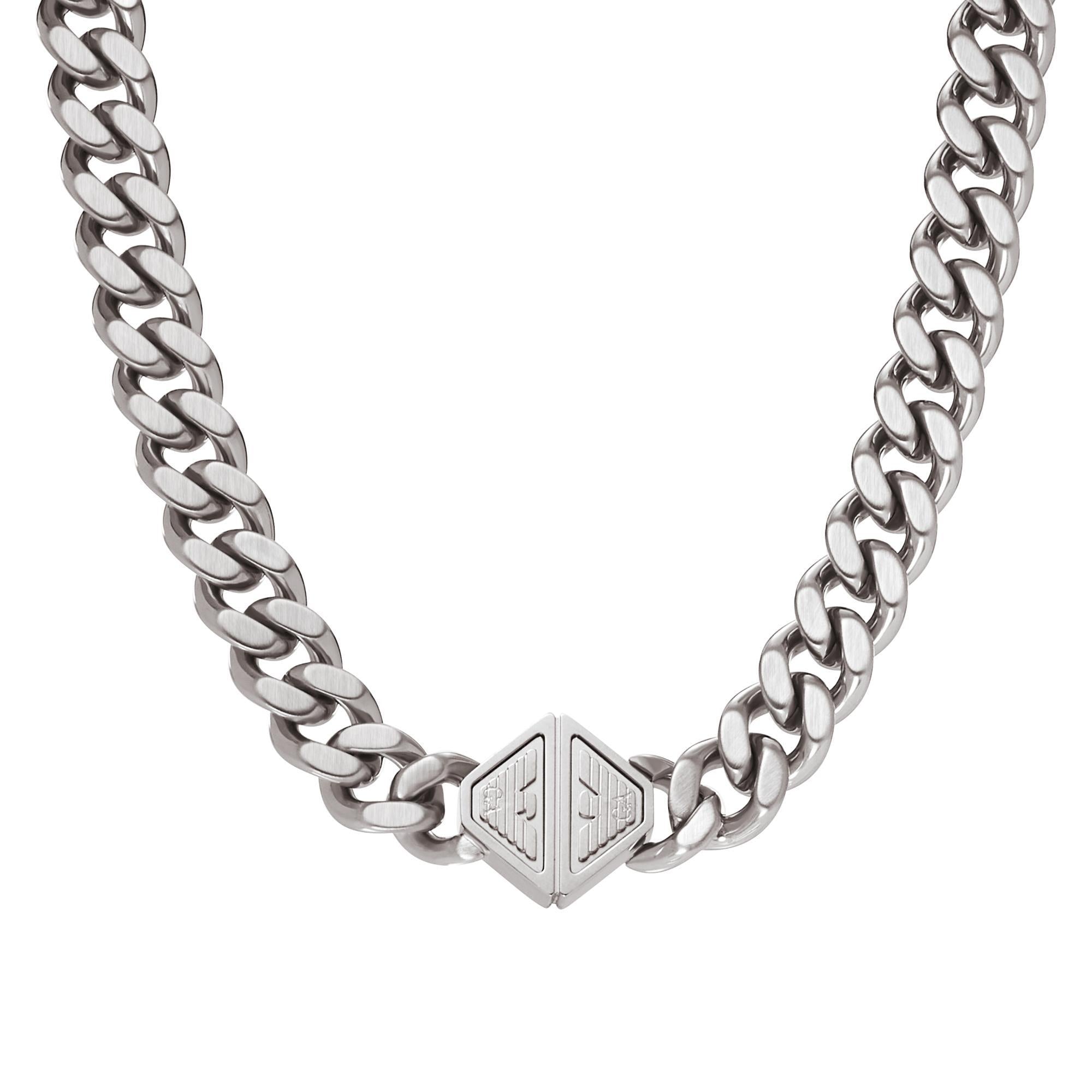 Emporio Armani Stainless Steel Chain Men’s Necklace EGS3131040