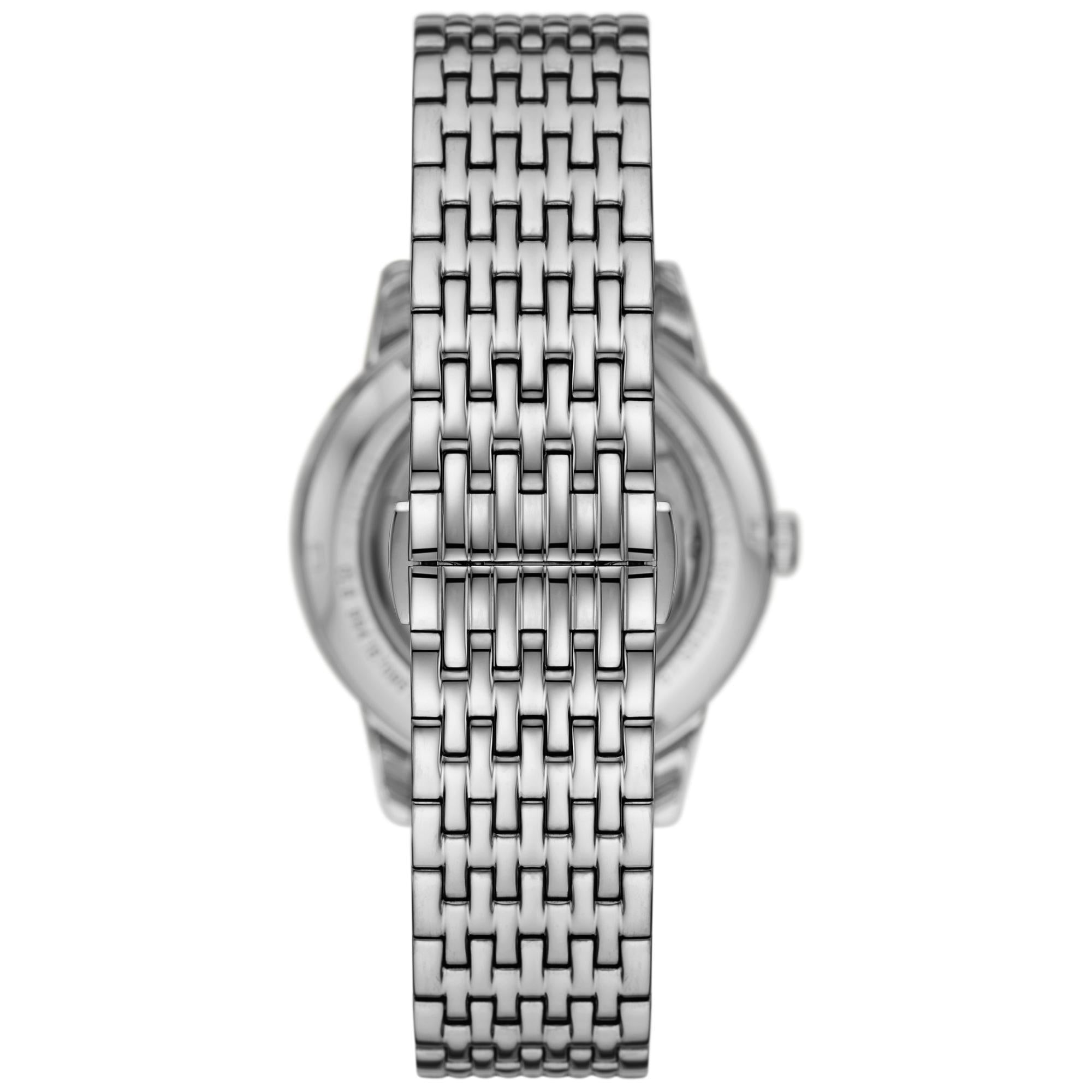 Emporio Armani Automatic Stainless Steel Black Dial Men's Watch AR60081