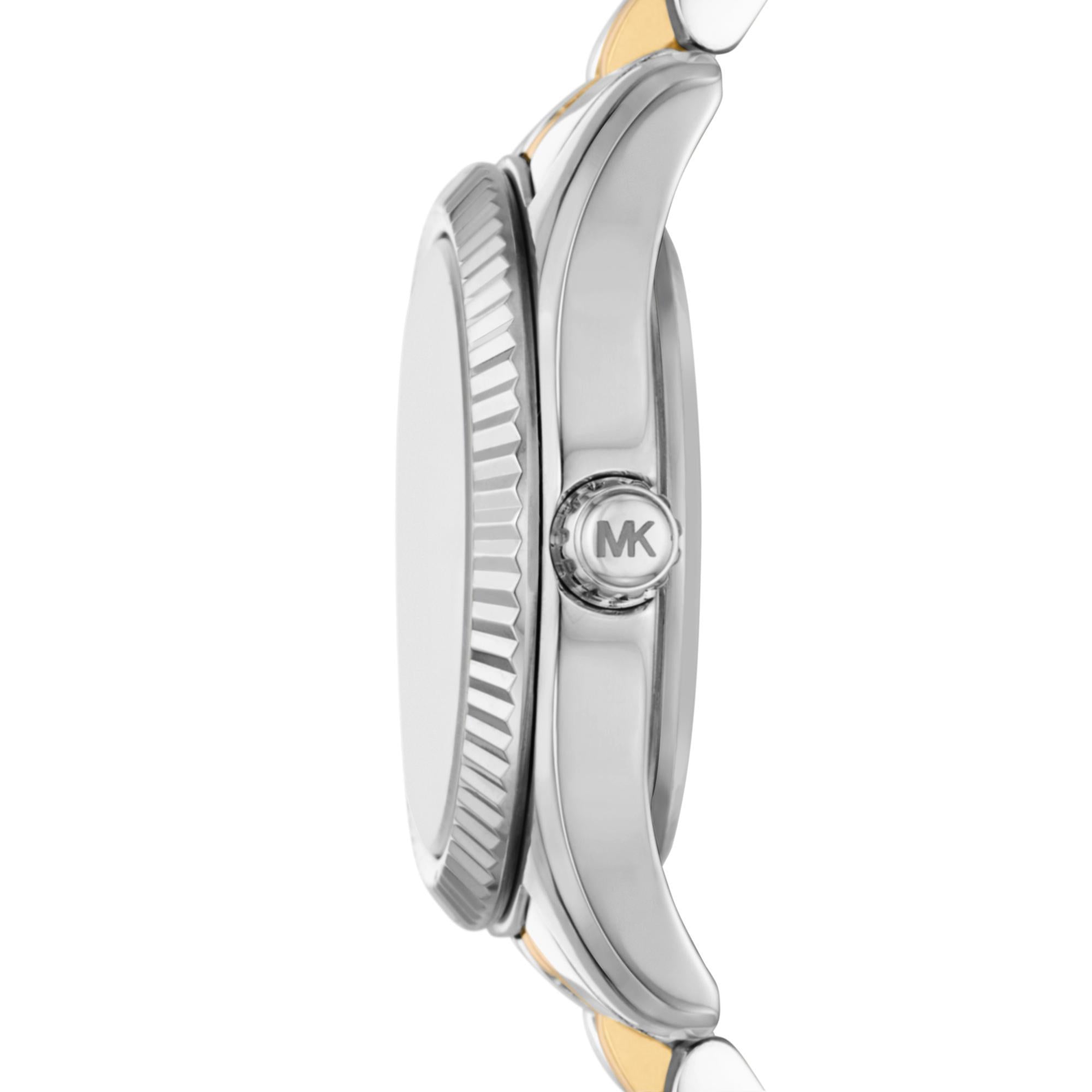 Michael Kors Lexington Two-Tone Stainless Steel White Dial Women's Watch MK4740