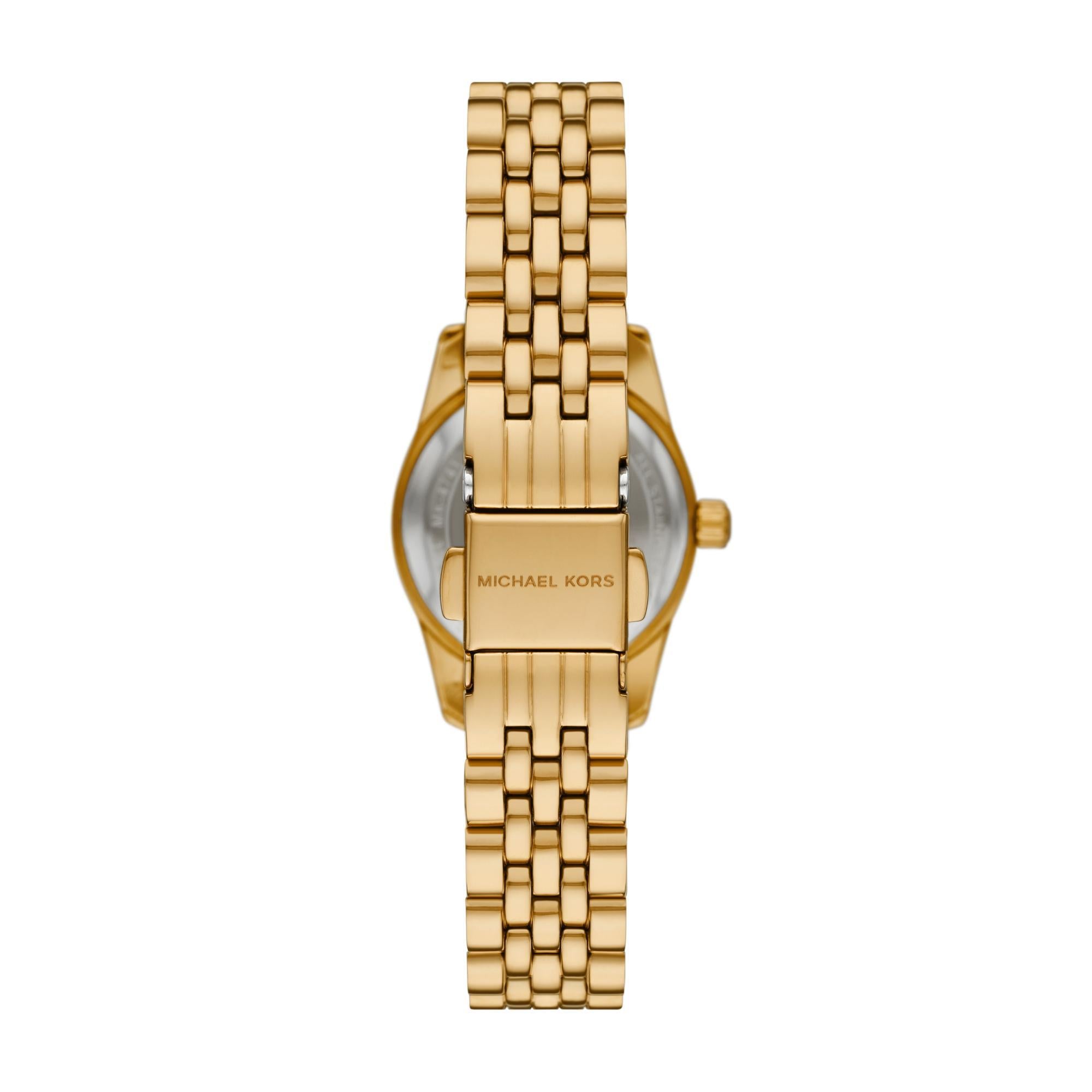 Michael Kors Lexington Gold-Tone Stainless Steel Gold Dial Women's Watch MK4741
