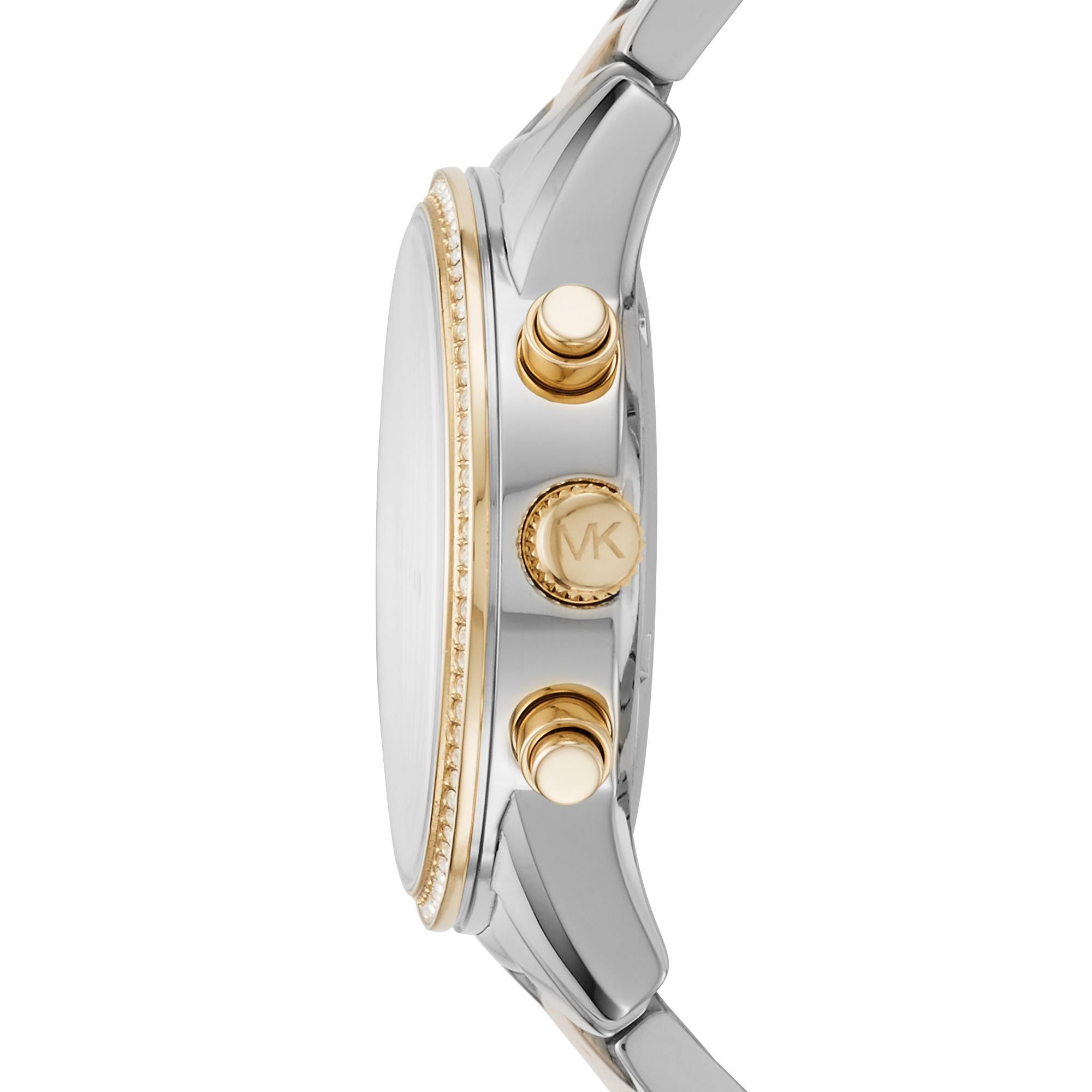 Michael Kors Bryant Chronograph Stainless Steel White Dial Women's Watch MK6474
