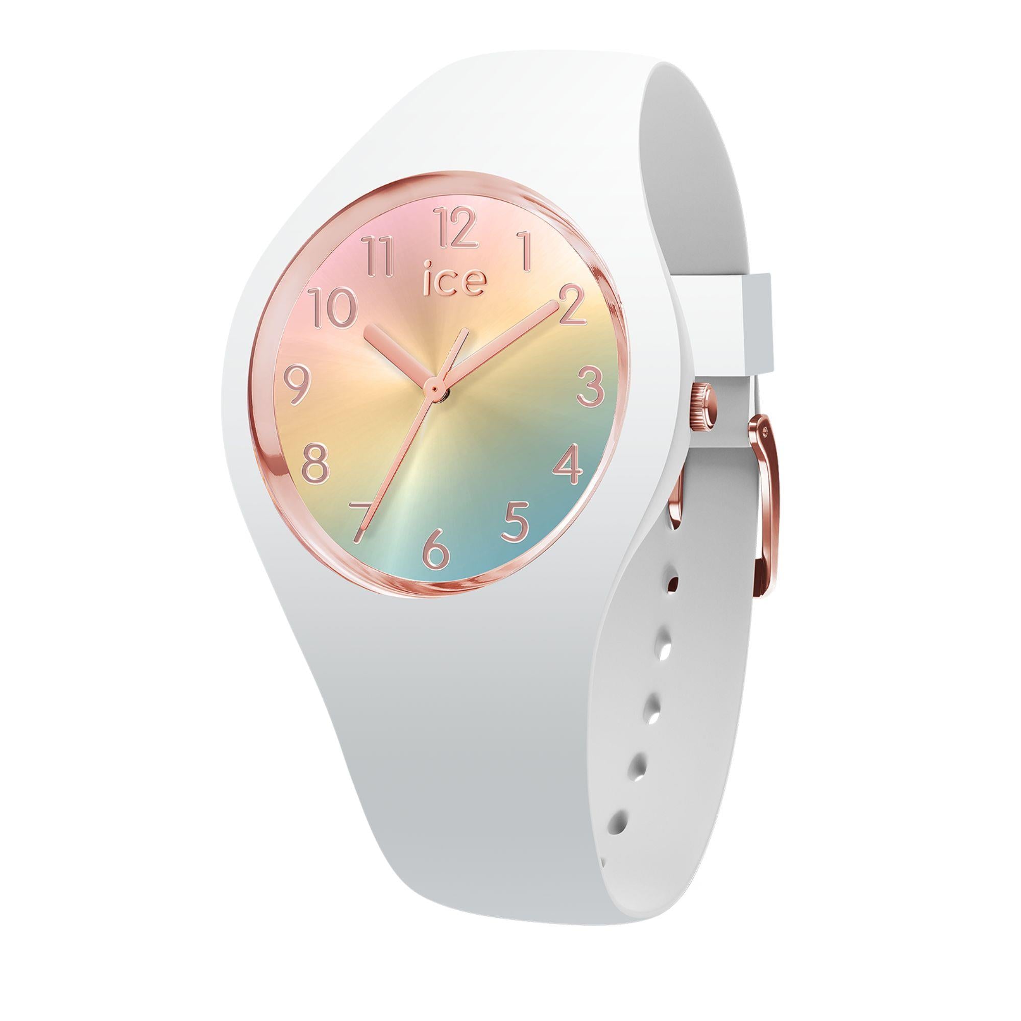 ICE Watch ICE Sunset Rainbow Dial Silicone Strap Watch 015743