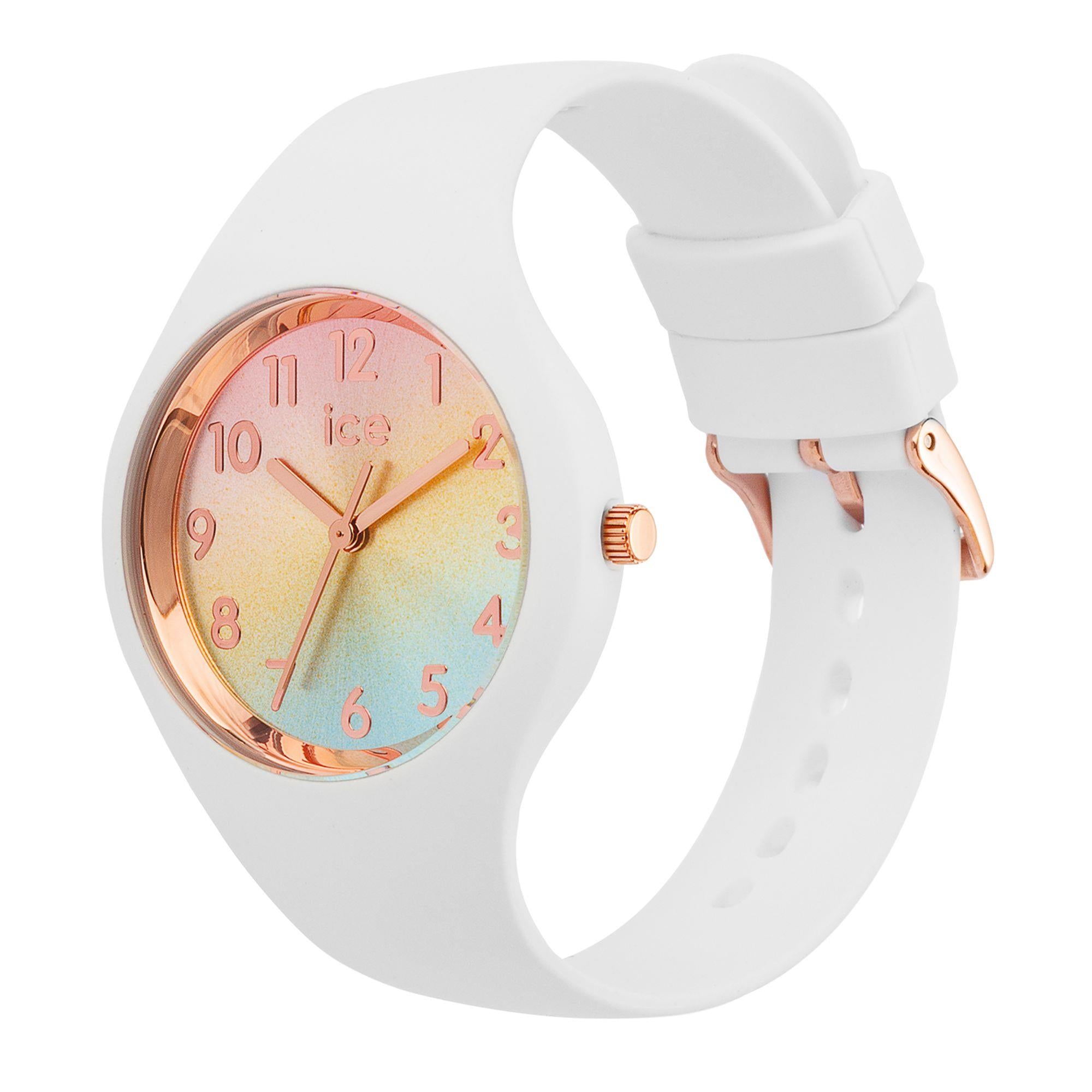ICE Watch ICE Sunset Rainbow Dial Silicone Strap Watch 015743