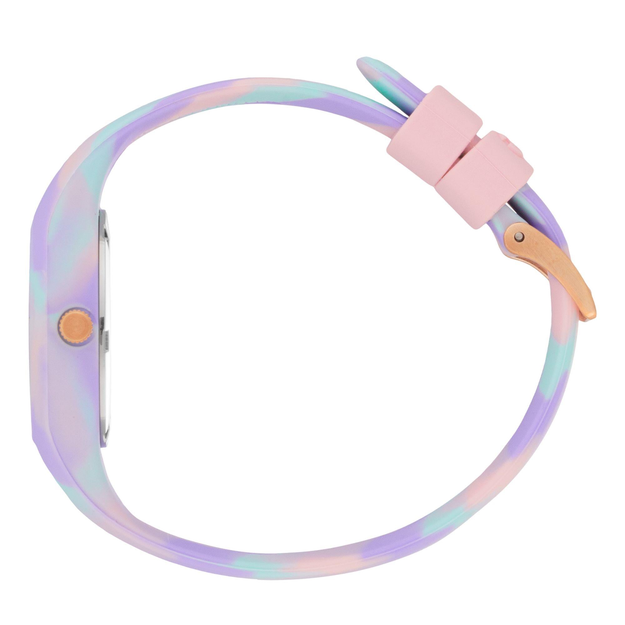 ICE Watch ICE Tie & Dye Rainbow Dial Silicone Strap Watch 021010