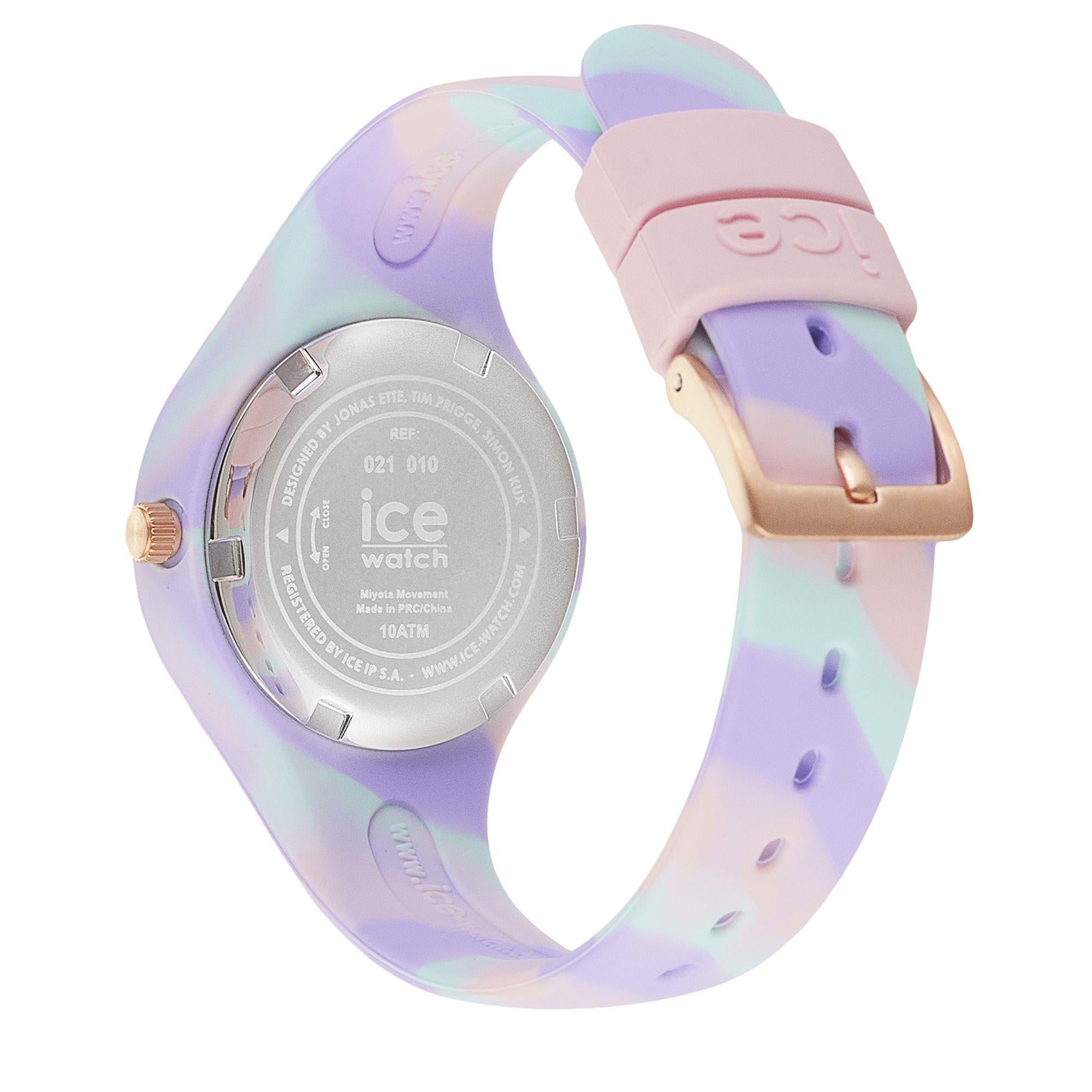 ICE Watch ICE Tie & Dye Rainbow Dial Silicone Strap Watch 021010