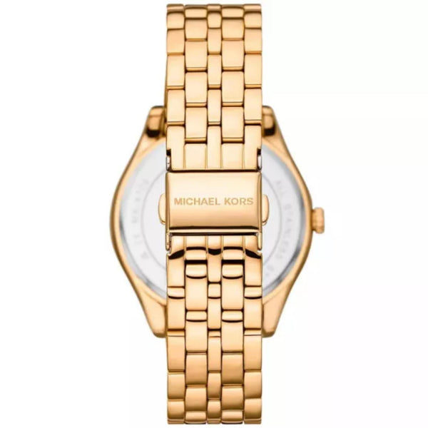 Michael Kors Harlowe Gold-Tone Stainless Steel Strap Gold Dial Women’s Watch MK4709