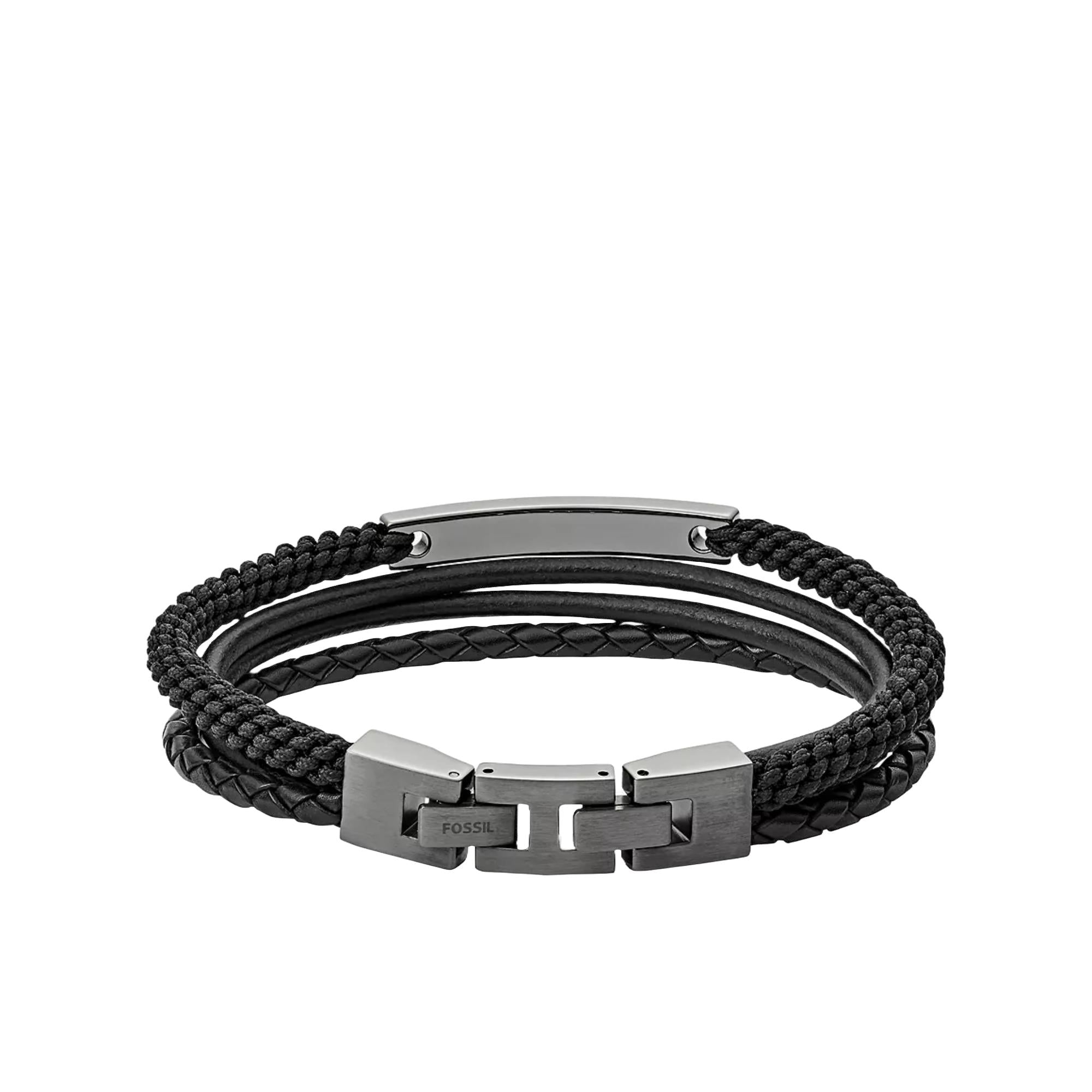 Fossil Vintage Casual Multi-Strand Stainless Steel Men’s Bracelet JF03185793
