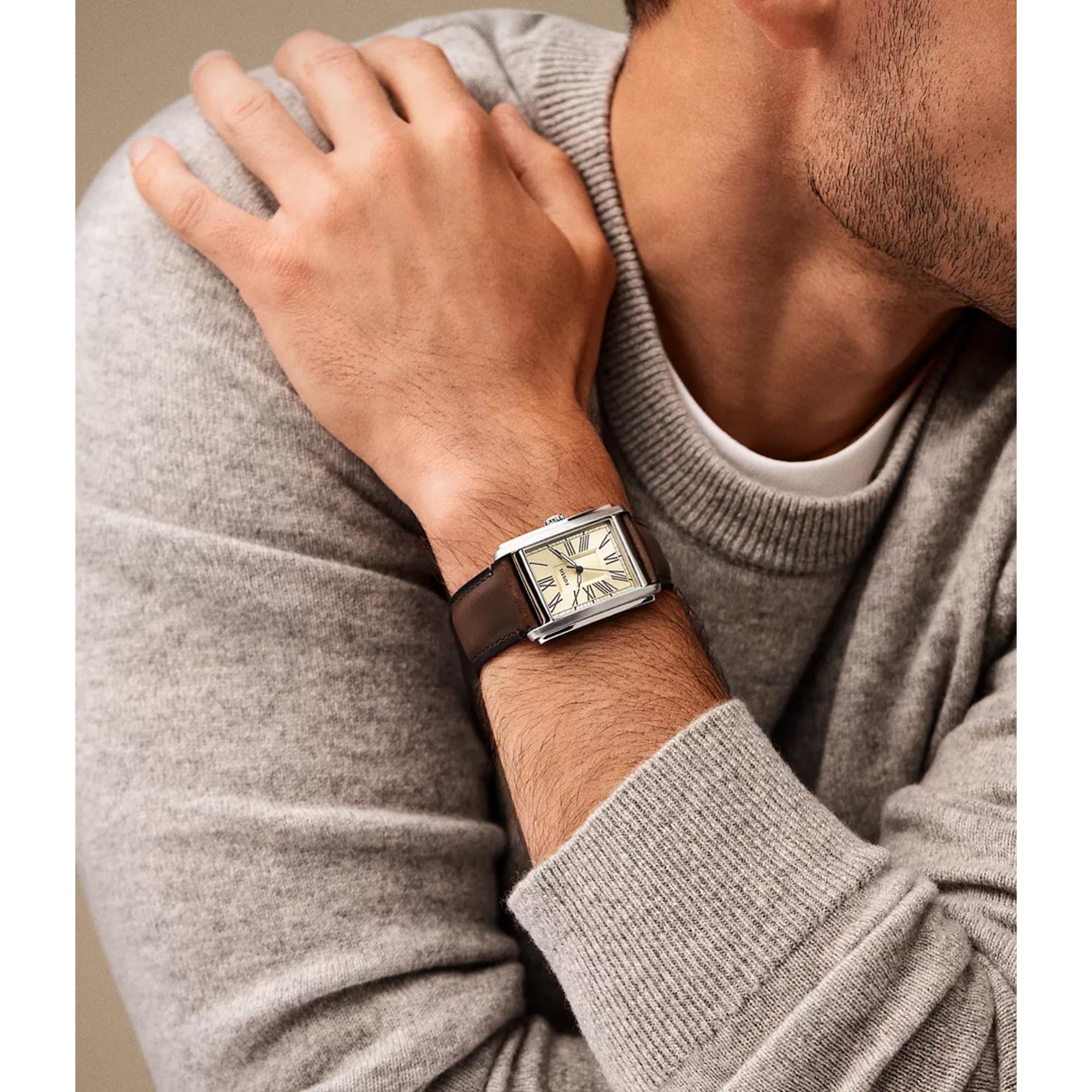 Fossil Carraway Three-Hand Brown Leather Men’s Watch FS6012