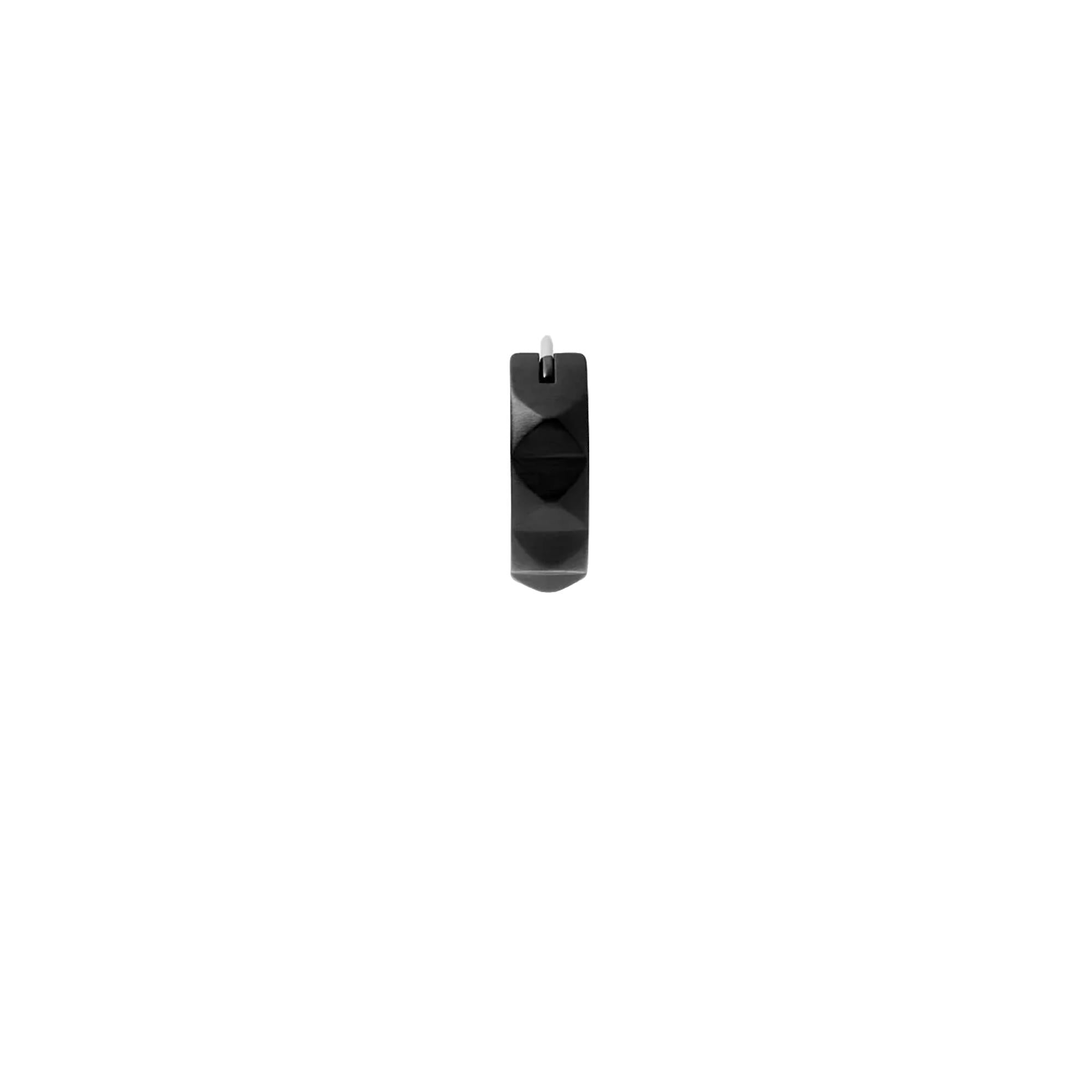Diesel Black Stainless Steel Studded Huggie Earring DX1273001