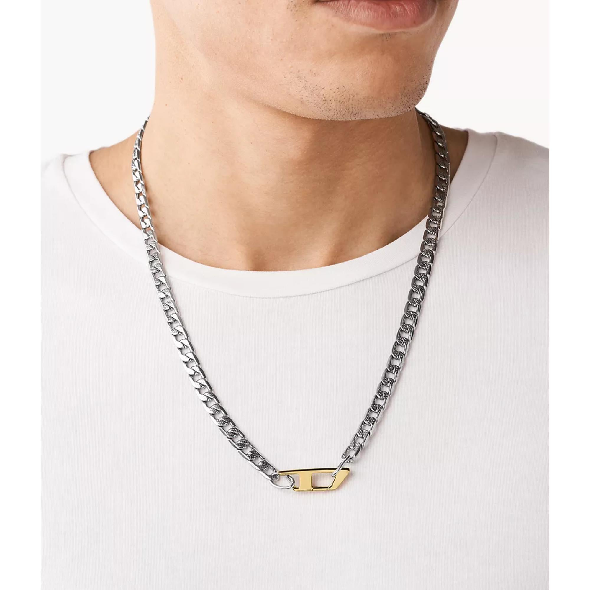 Diesel Stainless Steel Chain Necklace DX1343040