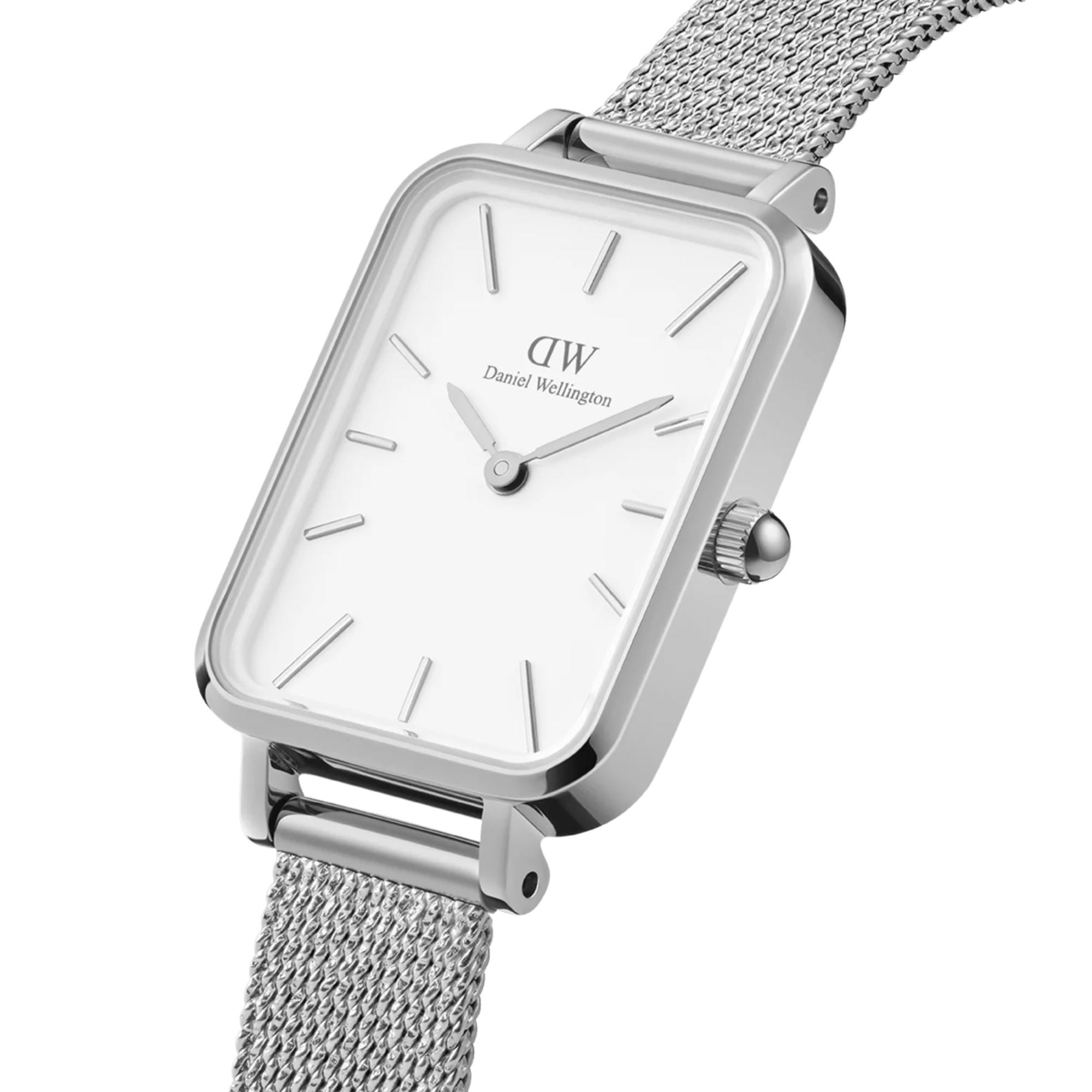 Daniel Wellington Quadro Pressed White Dial Women’s Watch DW00100438
