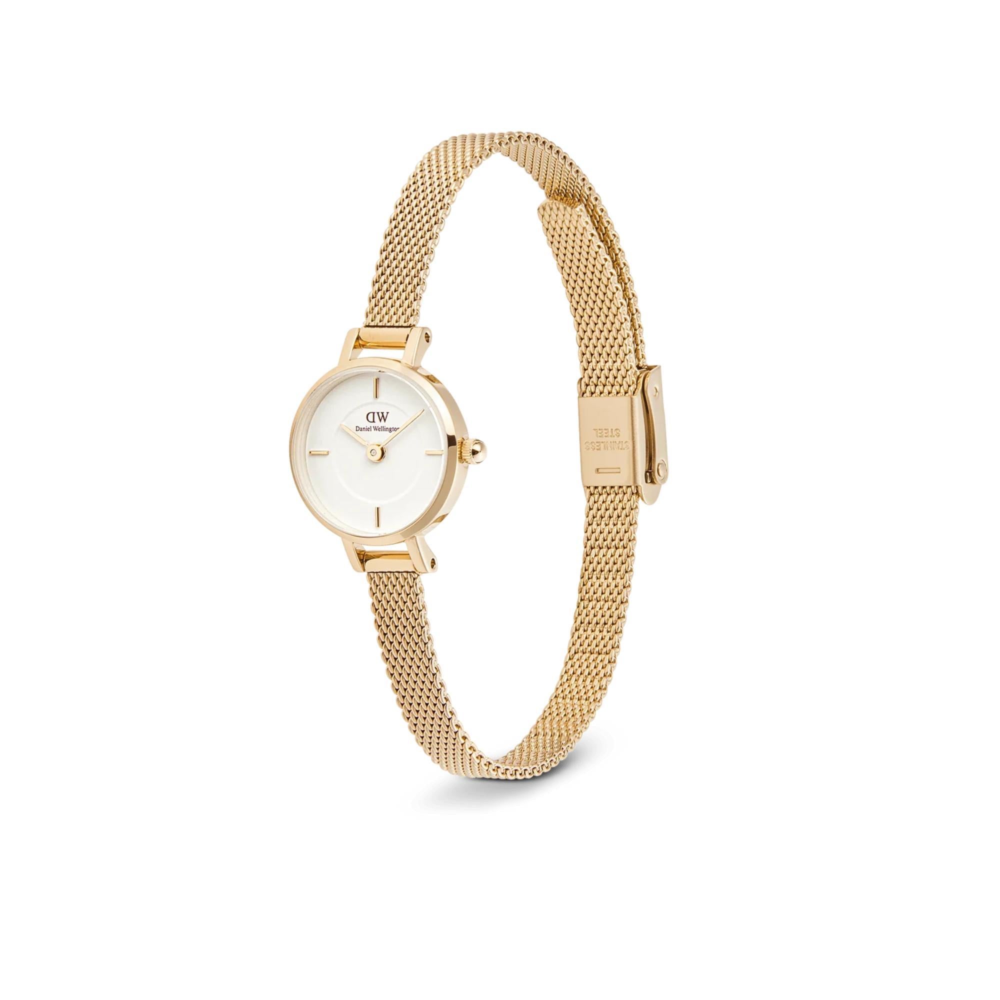 Daniel Wellington Petite Mini Evergold G White Dial Stainless Steel Women’s Watch DW00100745