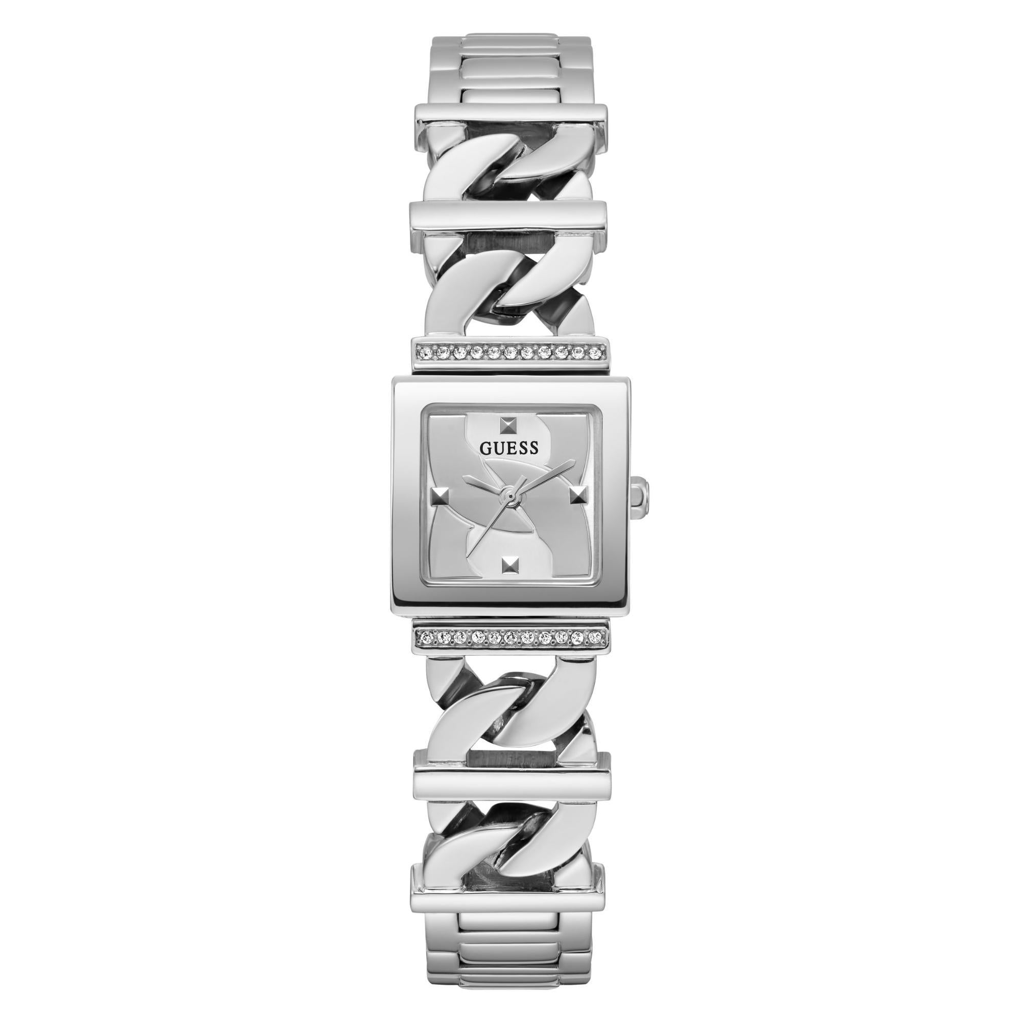 Guess Runaway Silver Dial with Stainless Steel Strap Ladies Watch GW0603L1