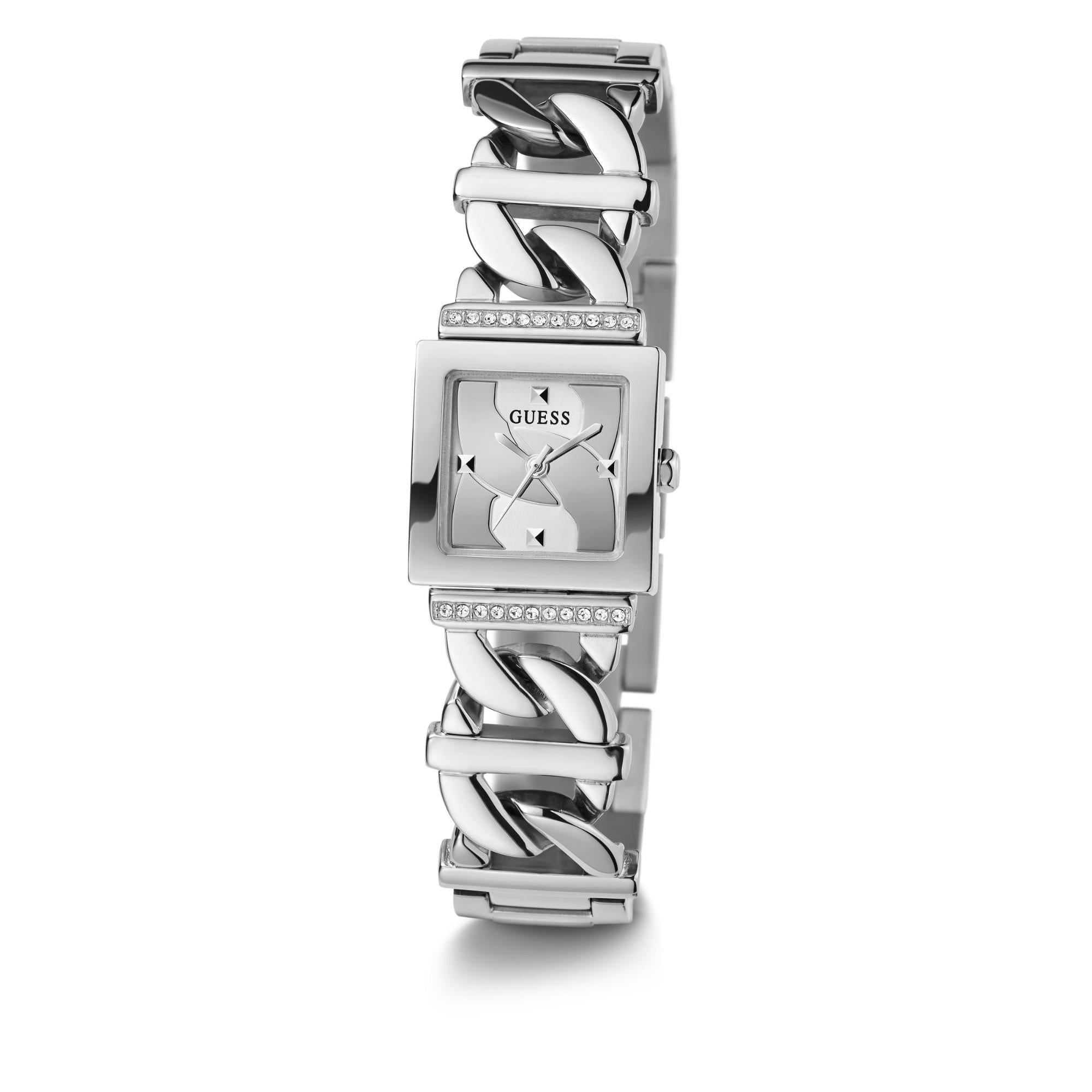Guess Runaway Silver Dial with Stainless Steel Strap Ladies Watch GW0603L1