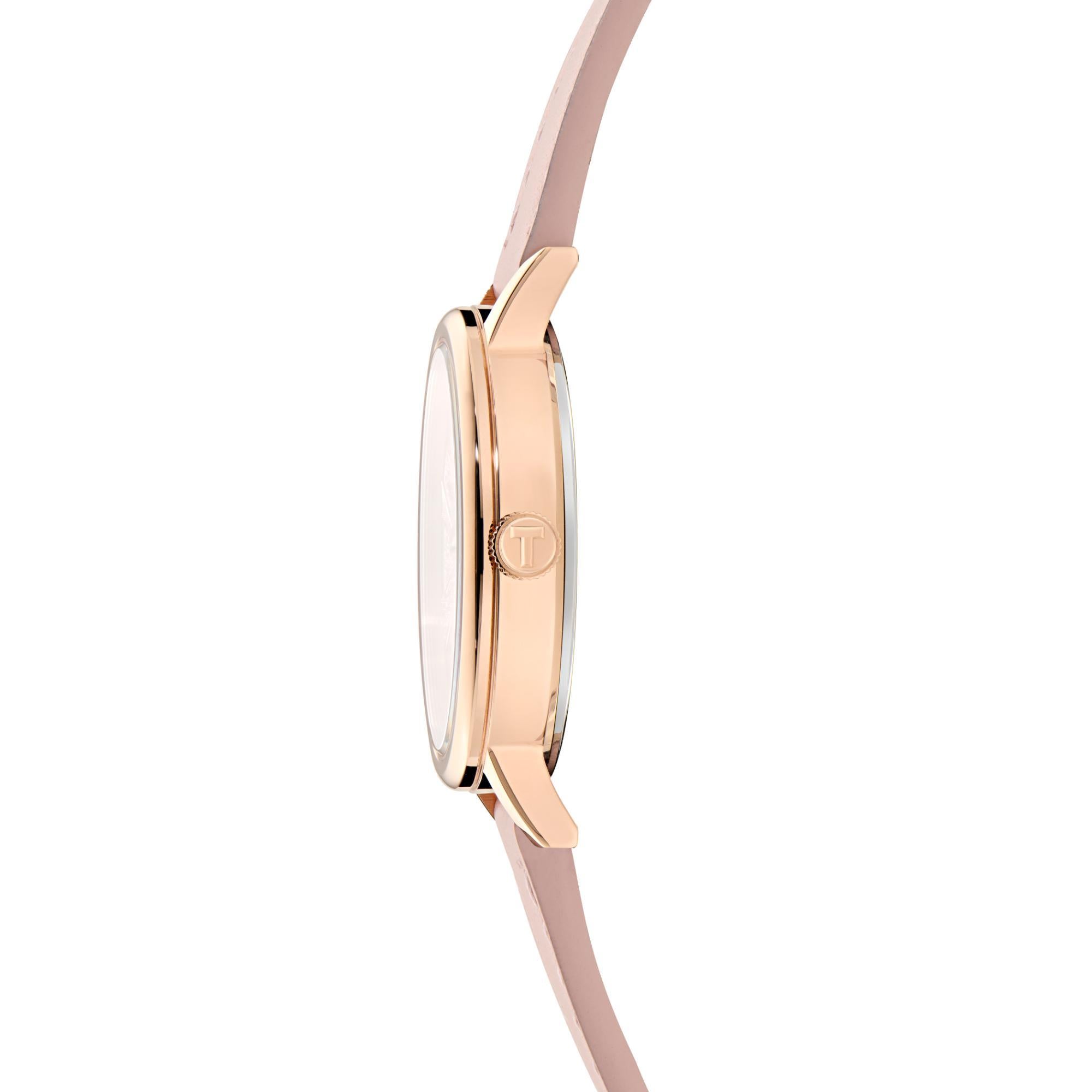 Ted Baker Phylipa Iconic Pink Dial Leather Strap Ladies Watch BKGFW2401