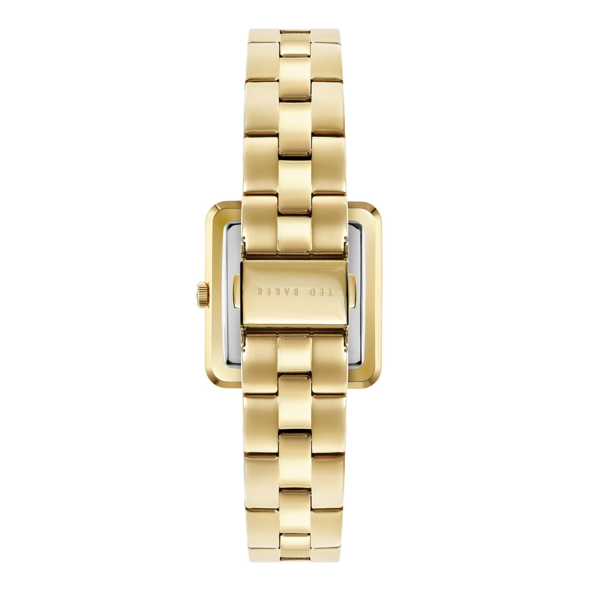 Ted Baker Mayse Multifunction Gold-Tone Stainless Steel White Dial Women's Watch BKPMSS304