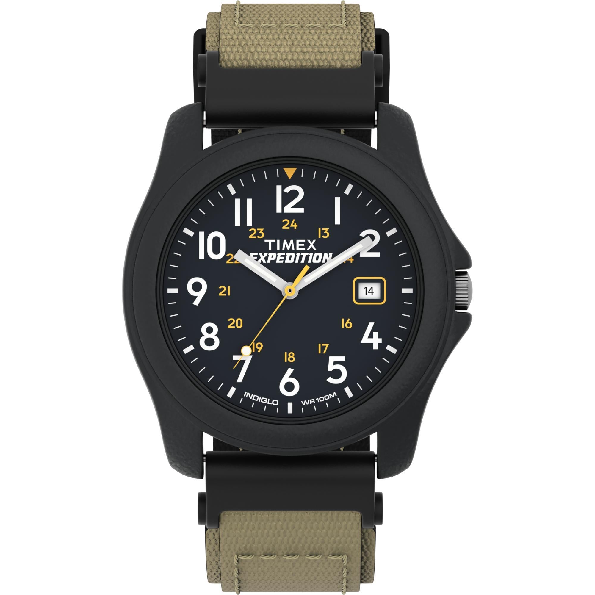Timex Expedition Camper Black Dial Fabric Strap Men's Watch T42571