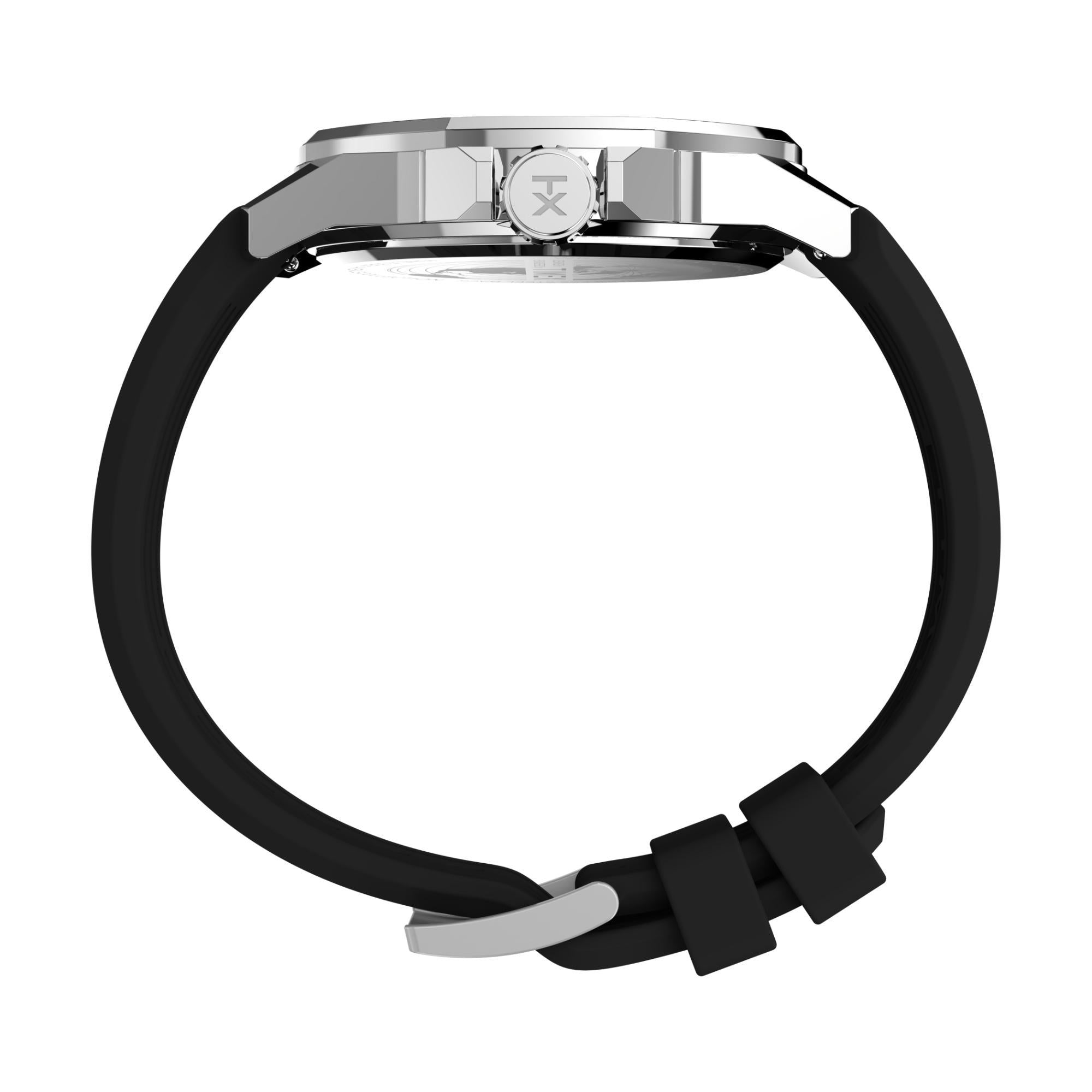 Timex Essex Ave Black Dial Silicone Strap Men's Watch TW2W42900