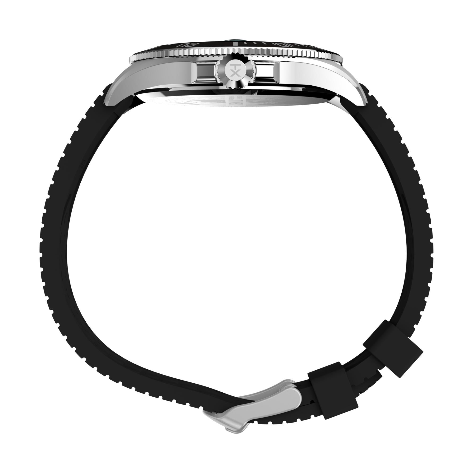 Timex Harborside Coast Quartz Green Dial Rubber Strap Men's Watch TW2V91700