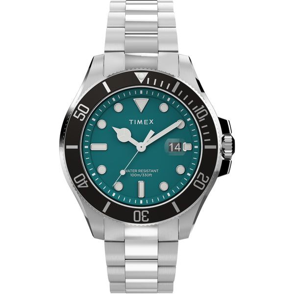 Timex Harborside Coast Green Dial Stainless Steel Strap Men's Watch TW2V91900