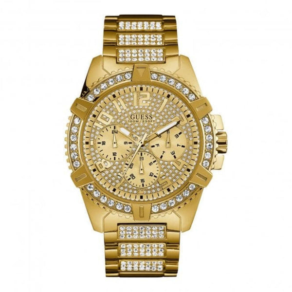 GUESS Stainless Steel Gold Tone Dial Men’s Watch W0799G2