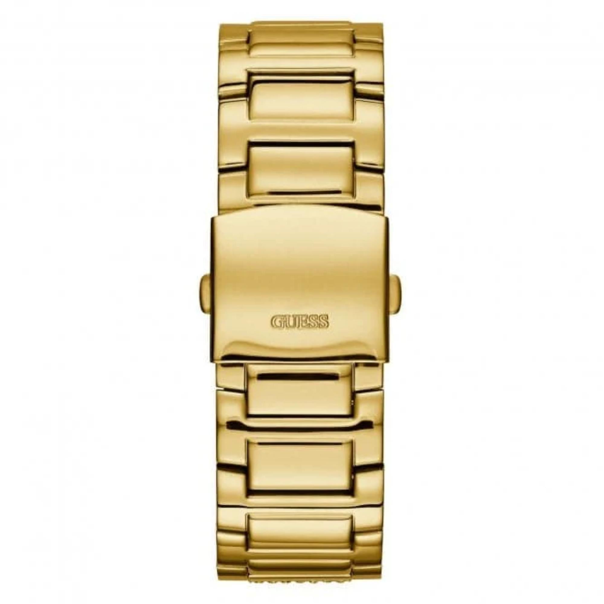 GUESS Stainless Steel Gold Tone Dial Men’s Watch W0799G2