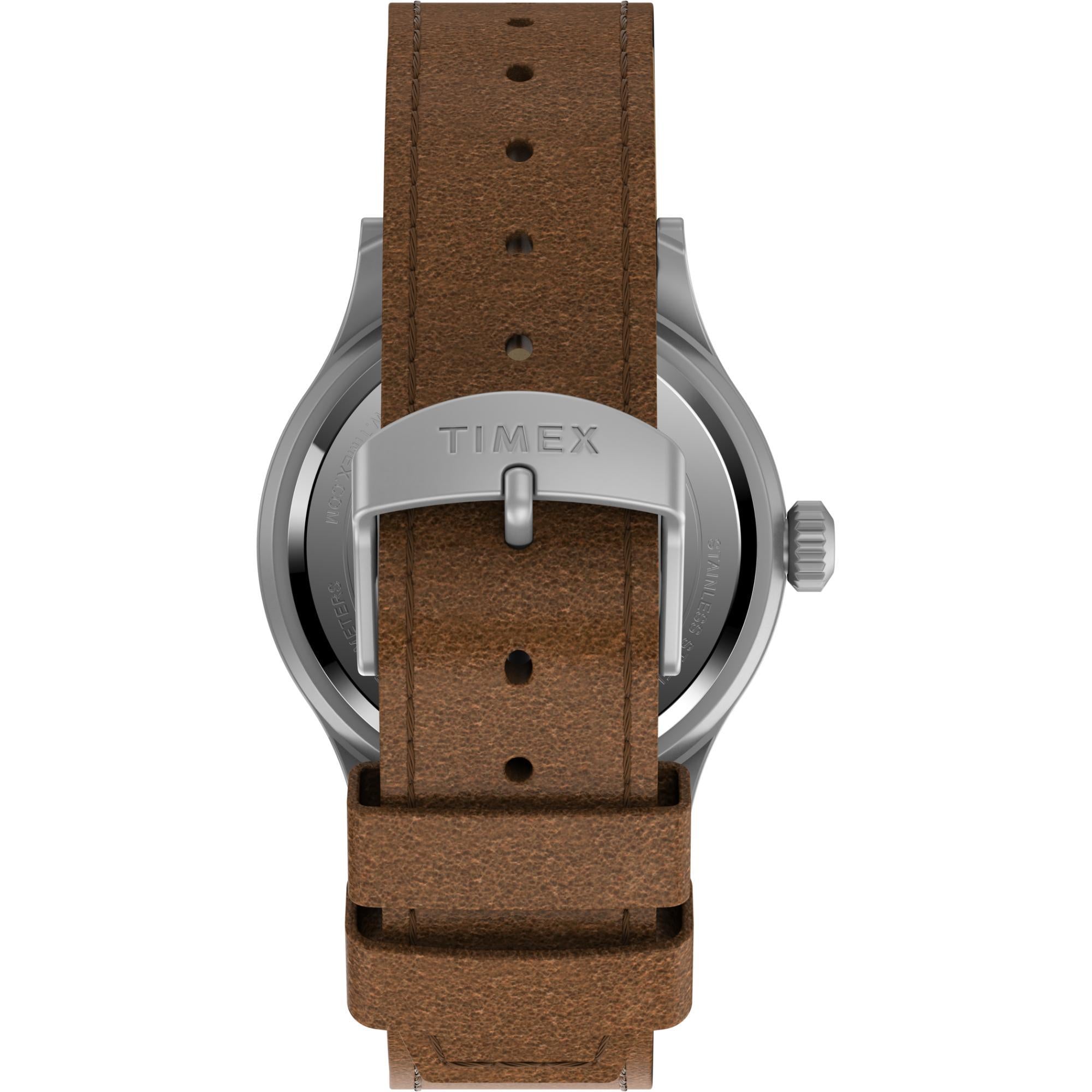 Timex Expedition Green Dial Brown Leather Strap Men’s Watch TW4B23000