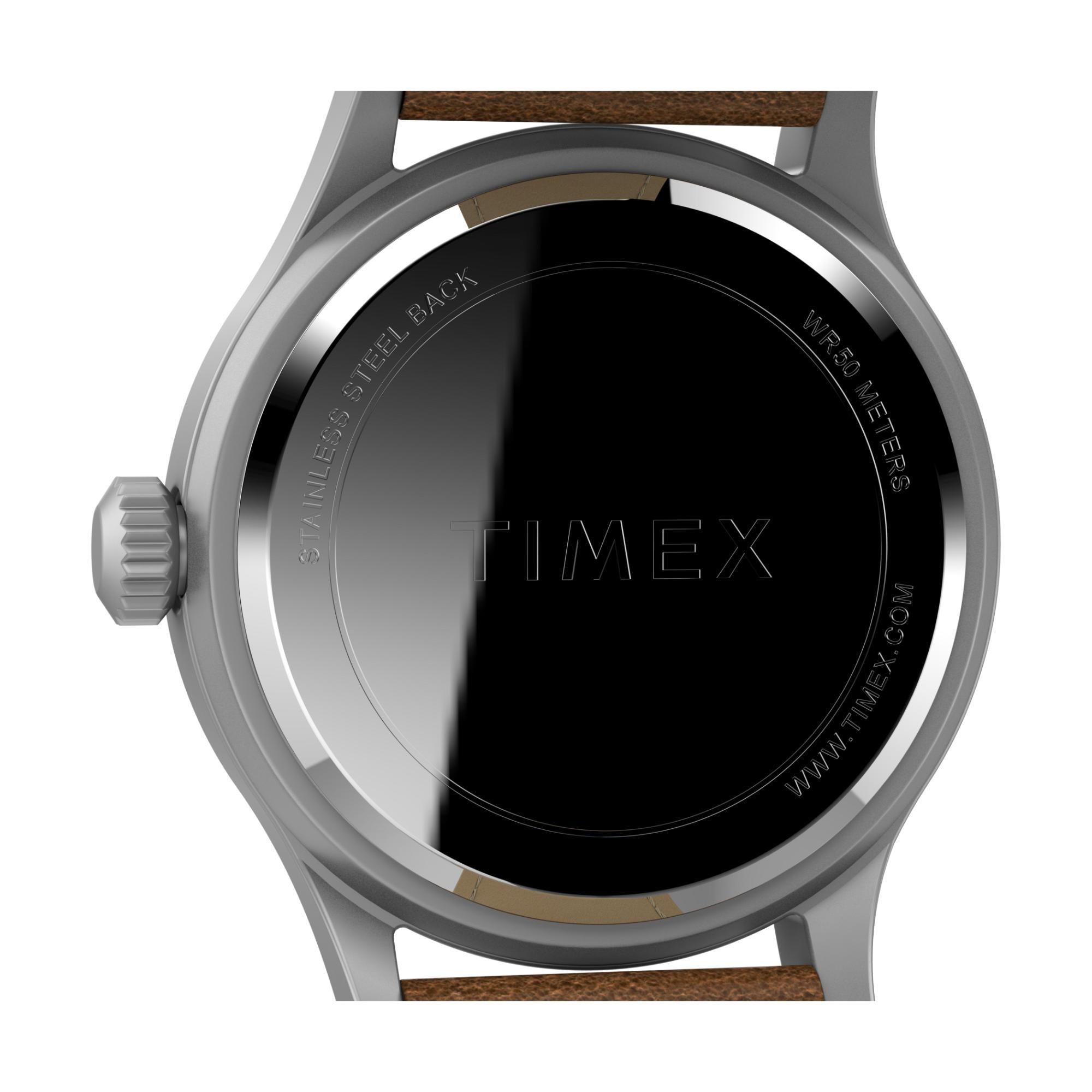 Timex Expedition Green Dial Brown Leather Strap Men’s Watch TW4B23000