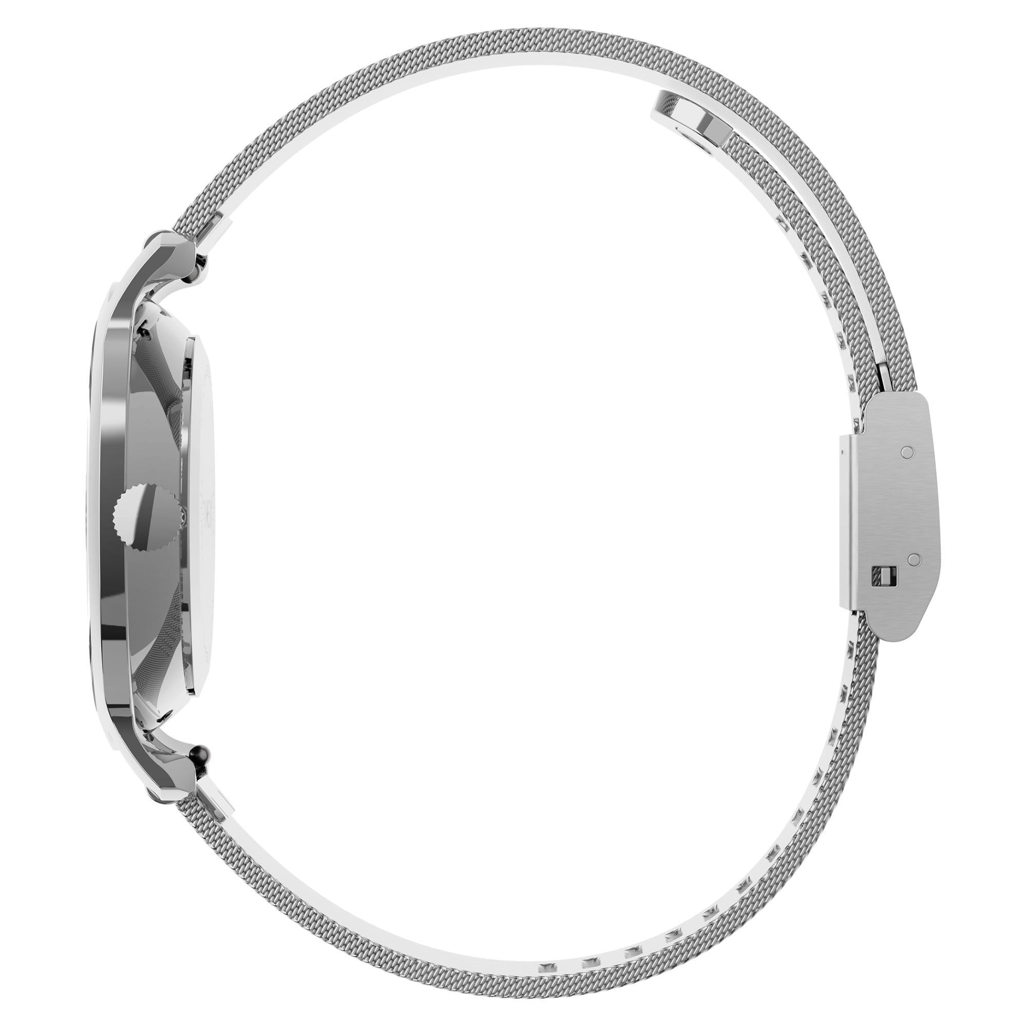 Timex Transcend Silver Dial Stainless Steel Strap Men's Watch TW2U92900