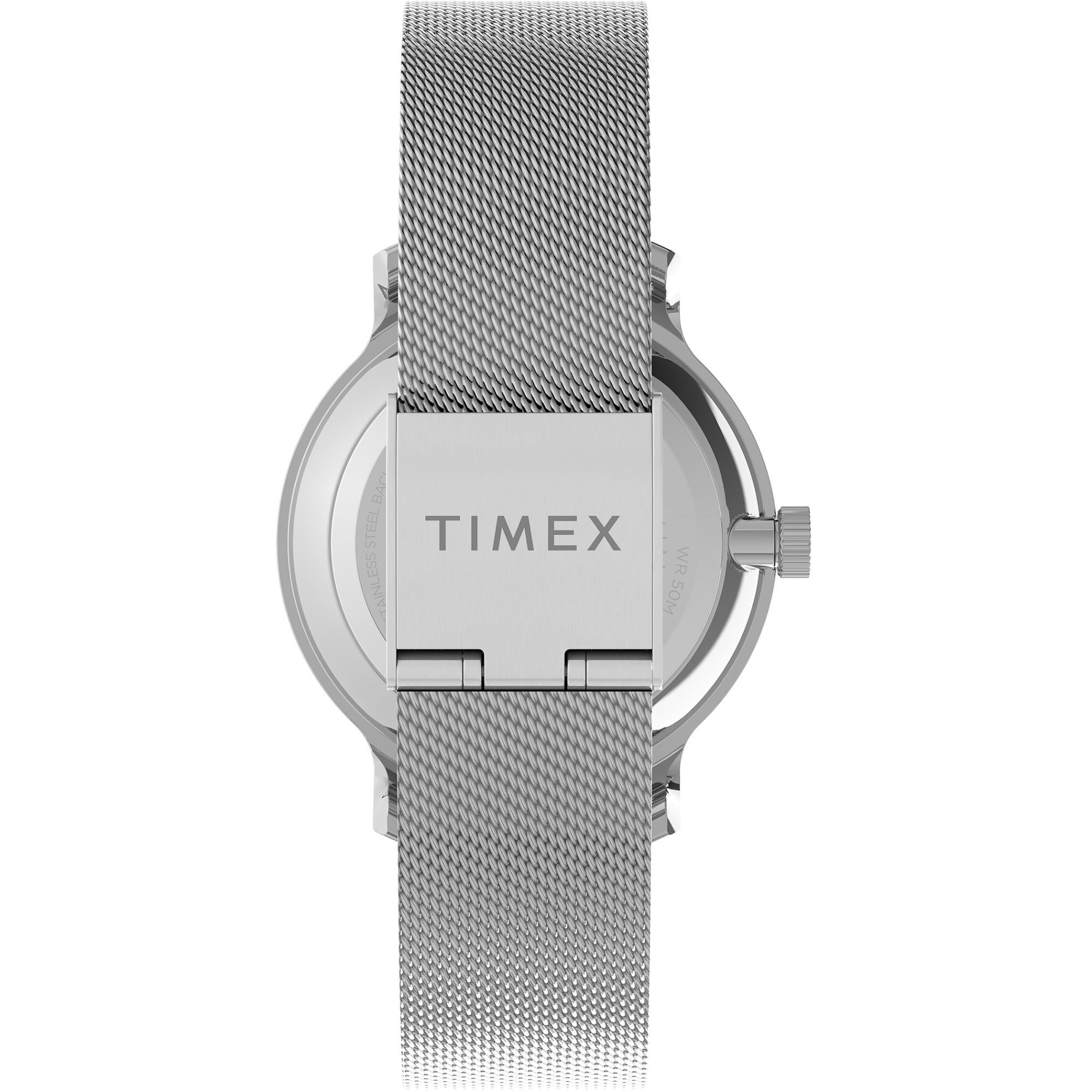 Timex Transcend Silver Dial Stainless Steel Strap Men's Watch TW2U92900