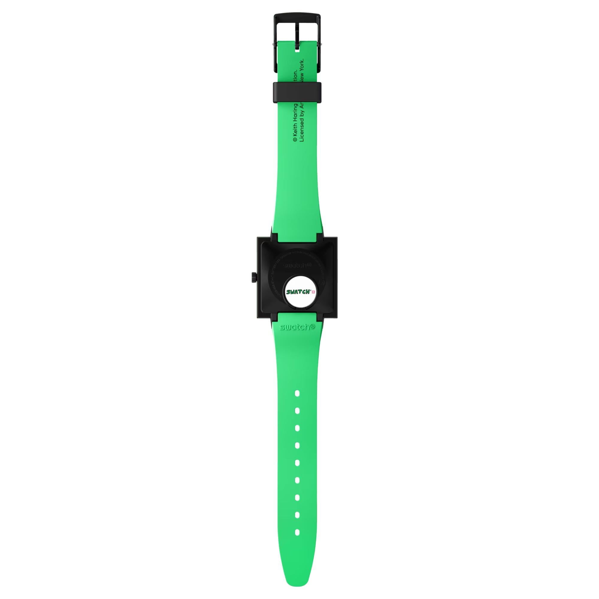 Swatch Break Free Breaks Off Pink Dial Silicone Strap Women’s Watch SO34Z102