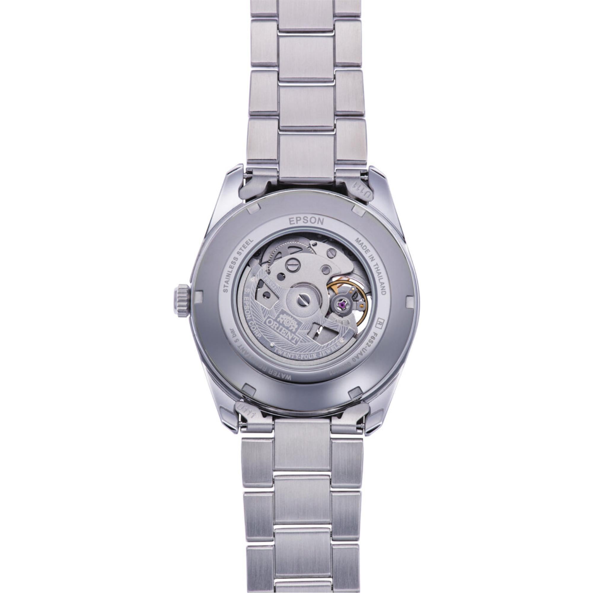 Orient Semi Skeleton Contemporary Green Dial Men’s Watch RA-AR0008E30B