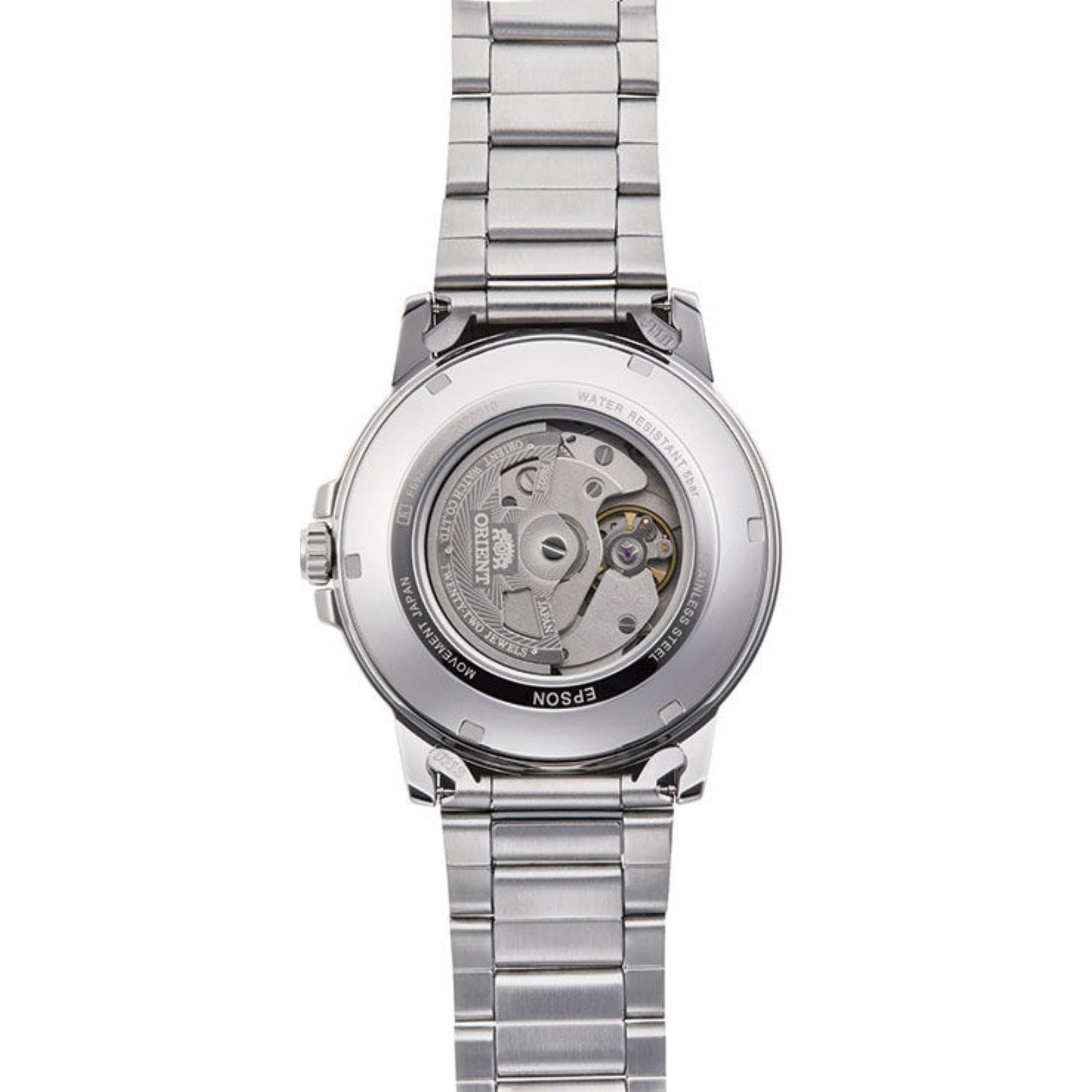 Orient Sports Contemporary Automatic Stainless Steel White Dial Men’s Watch RA-AA0C03S39B