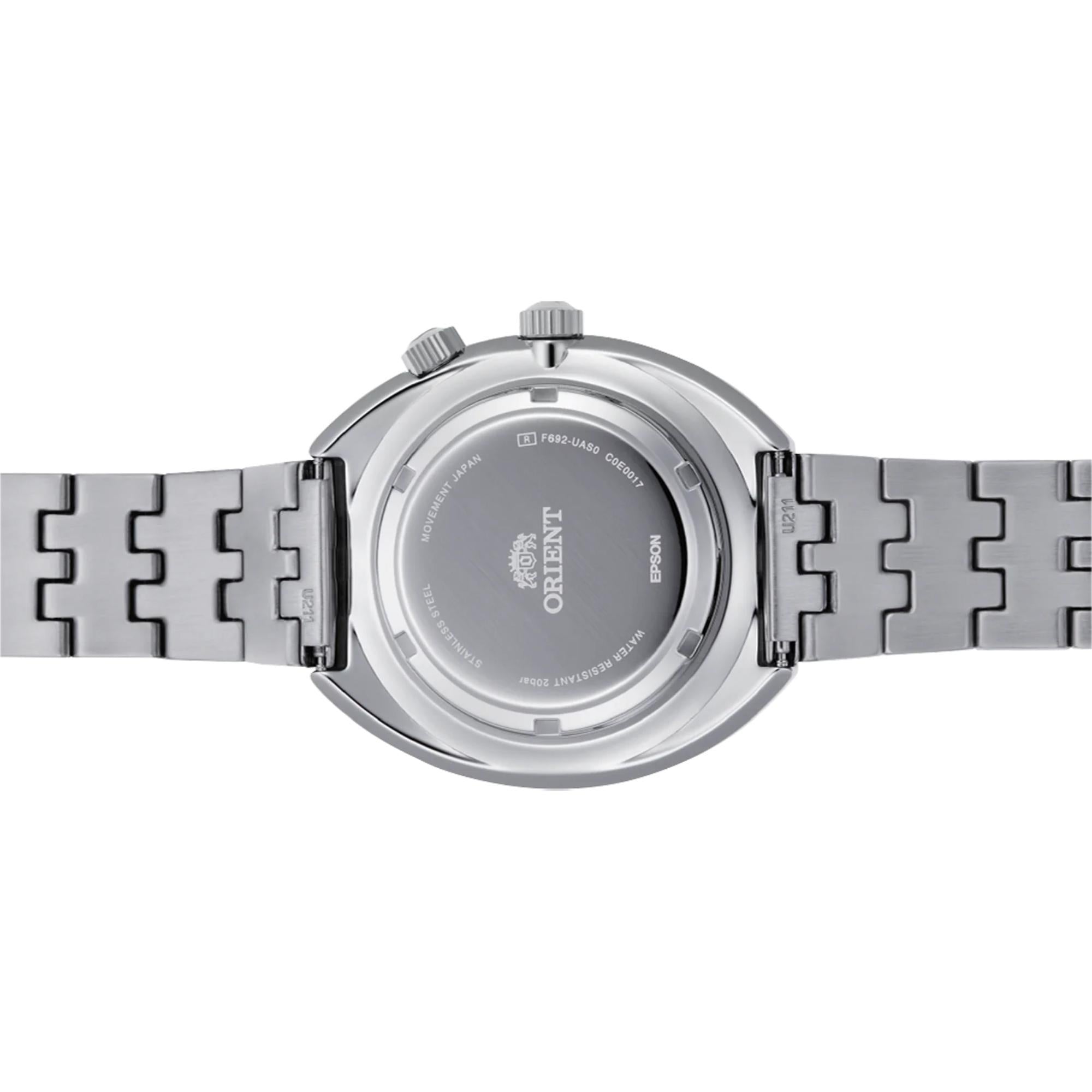 Orient World Map 43mm Revival Green Dial Steel Mens Automatic Watch RA-AA0E02E19B